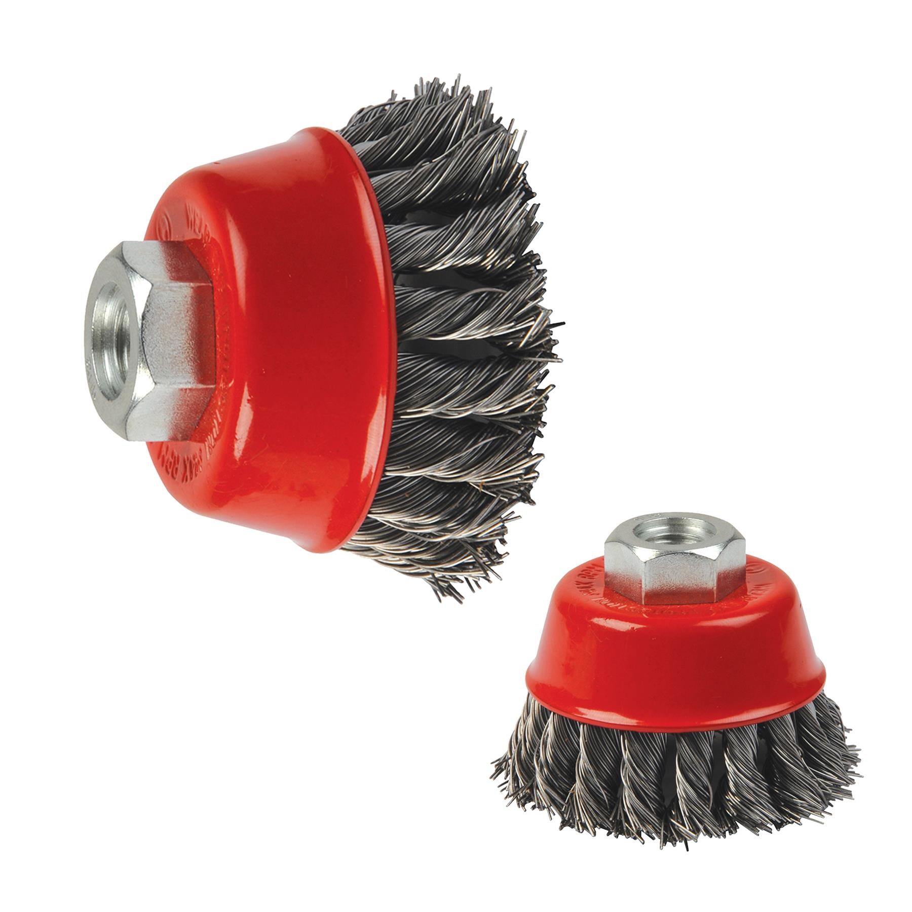 Steel Twist-Knot Bowl Cup 75mm Abrasive Grinding Paint Rust Removal DIY