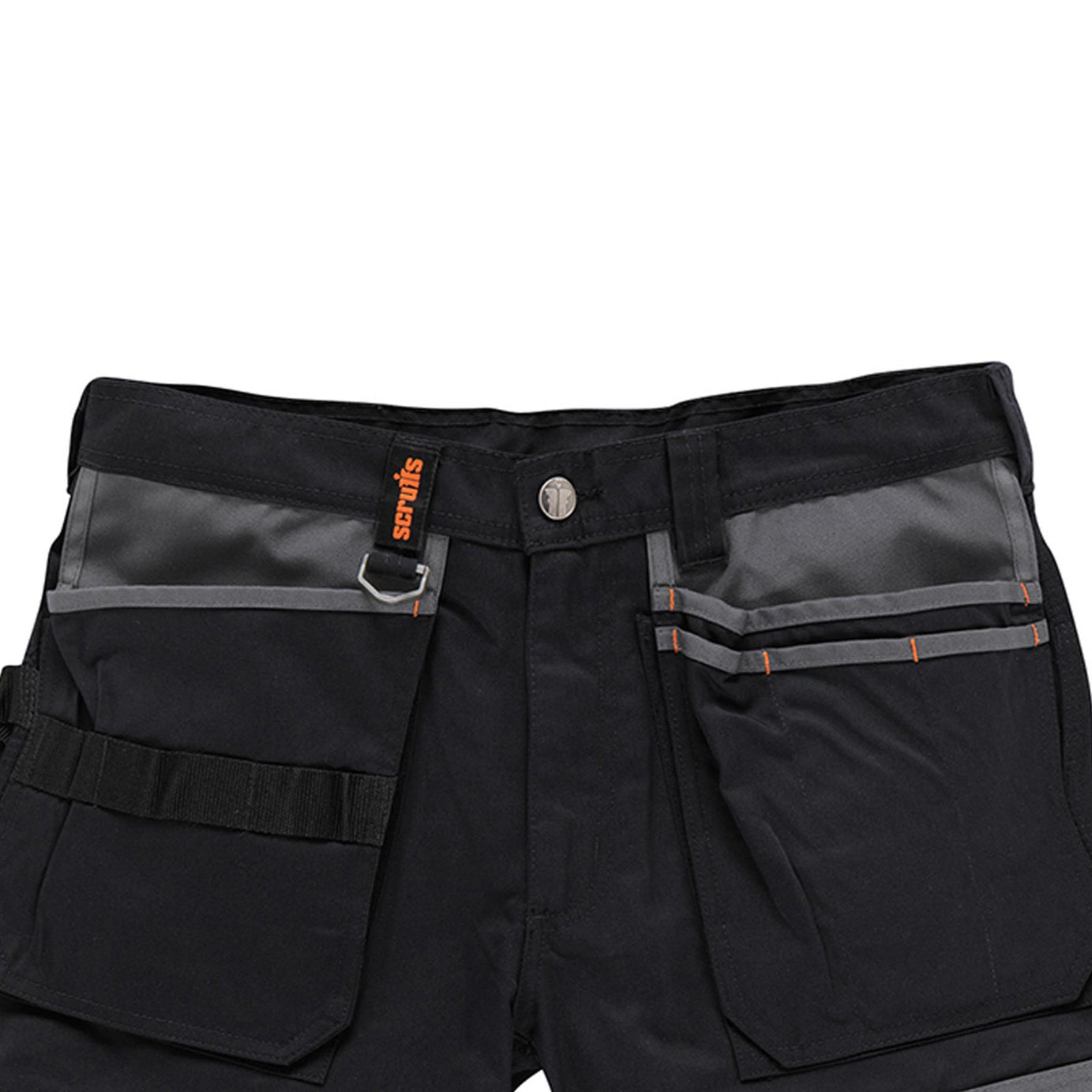 Trade Short Black Size 28" W Ykk Zipped Fly. 65% Polyester, 35% Cotton, 250gsm.