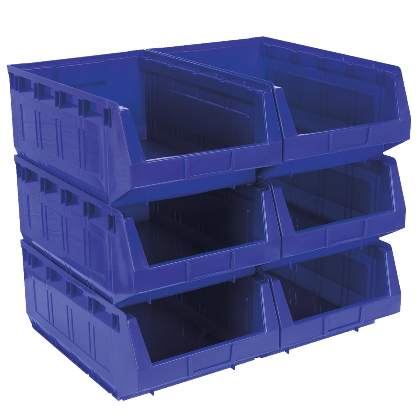 Sealey Plastic Storage Bin 310 x 500 x 190mm - Blue Pack of 6