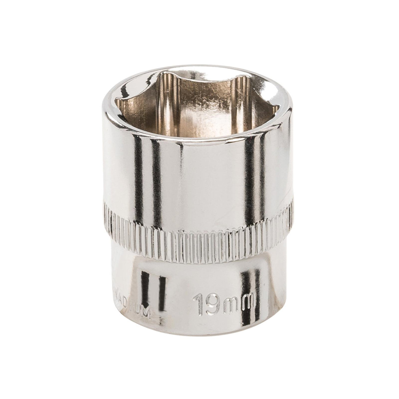 Socket 3/8" Drive Metric Hex Square 19mm Individual Hex Polished Crv Tool