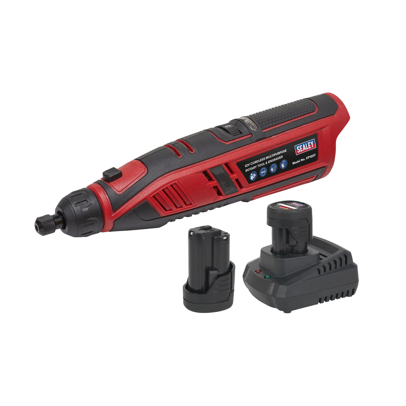 Sealey Cordless Rotary Tool & Engraver Kit 49pc 12V