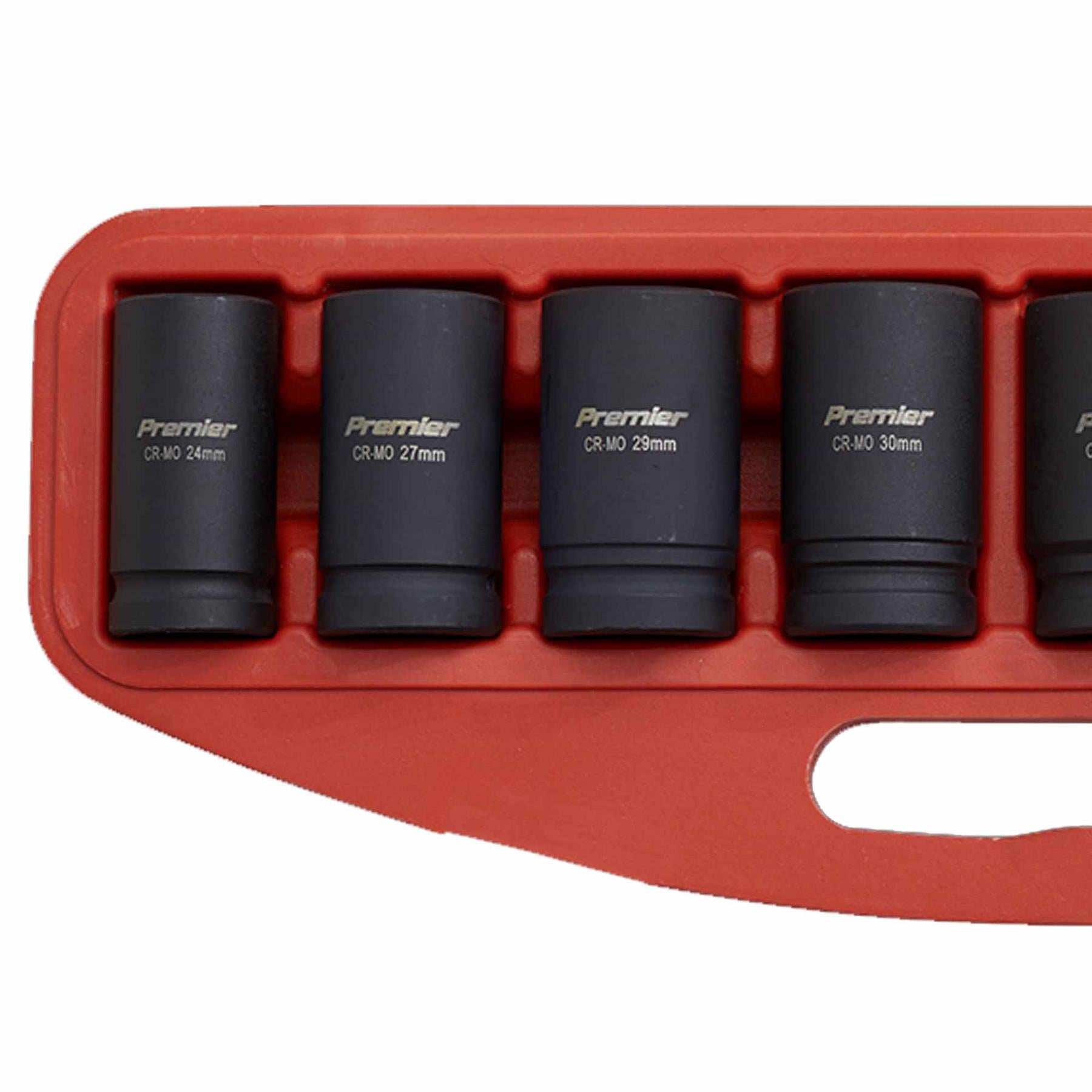 Sealey Impact Socket Set 8pc Deep 3/4"Sq Drive Metric