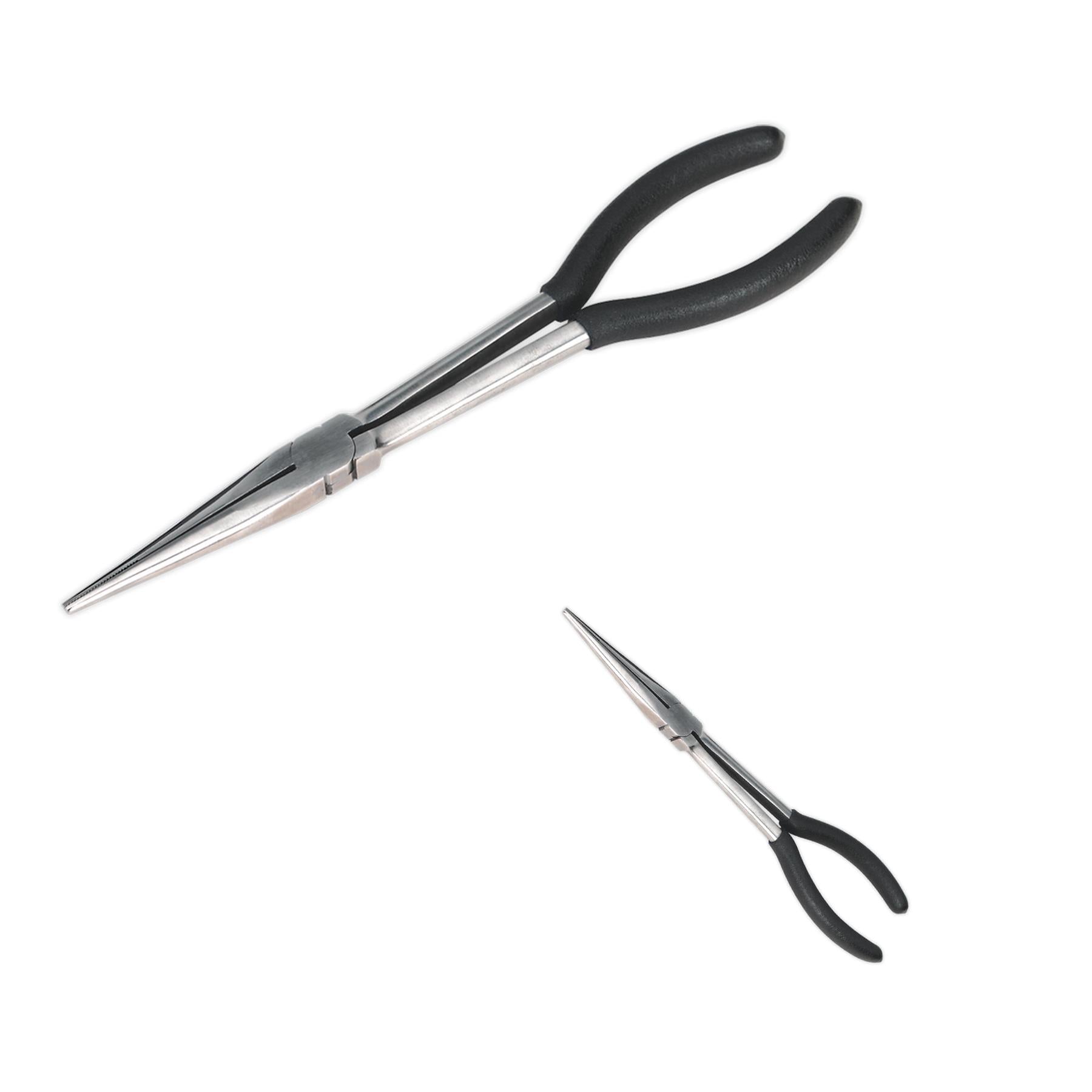 Sealey Needle Nose Pliers 275mm Straight Fully Polished Finish