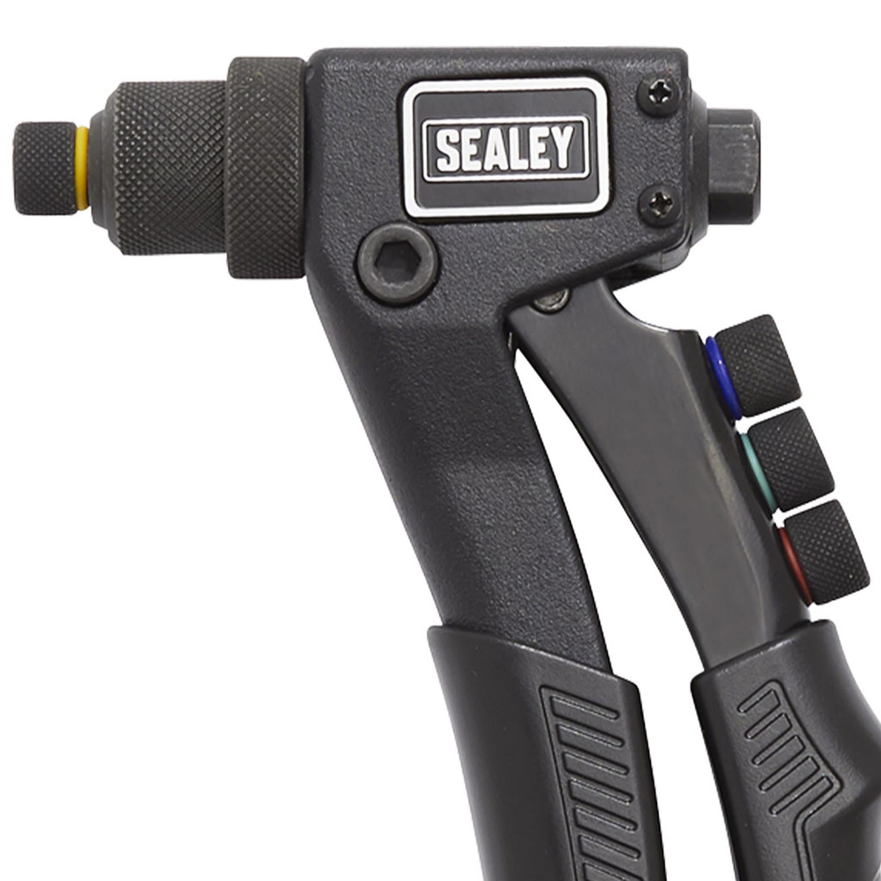 Sealey 4 Nozzle Riveter Hand Pop Rivet Gun Tool Car Body Repair Tool AK3987