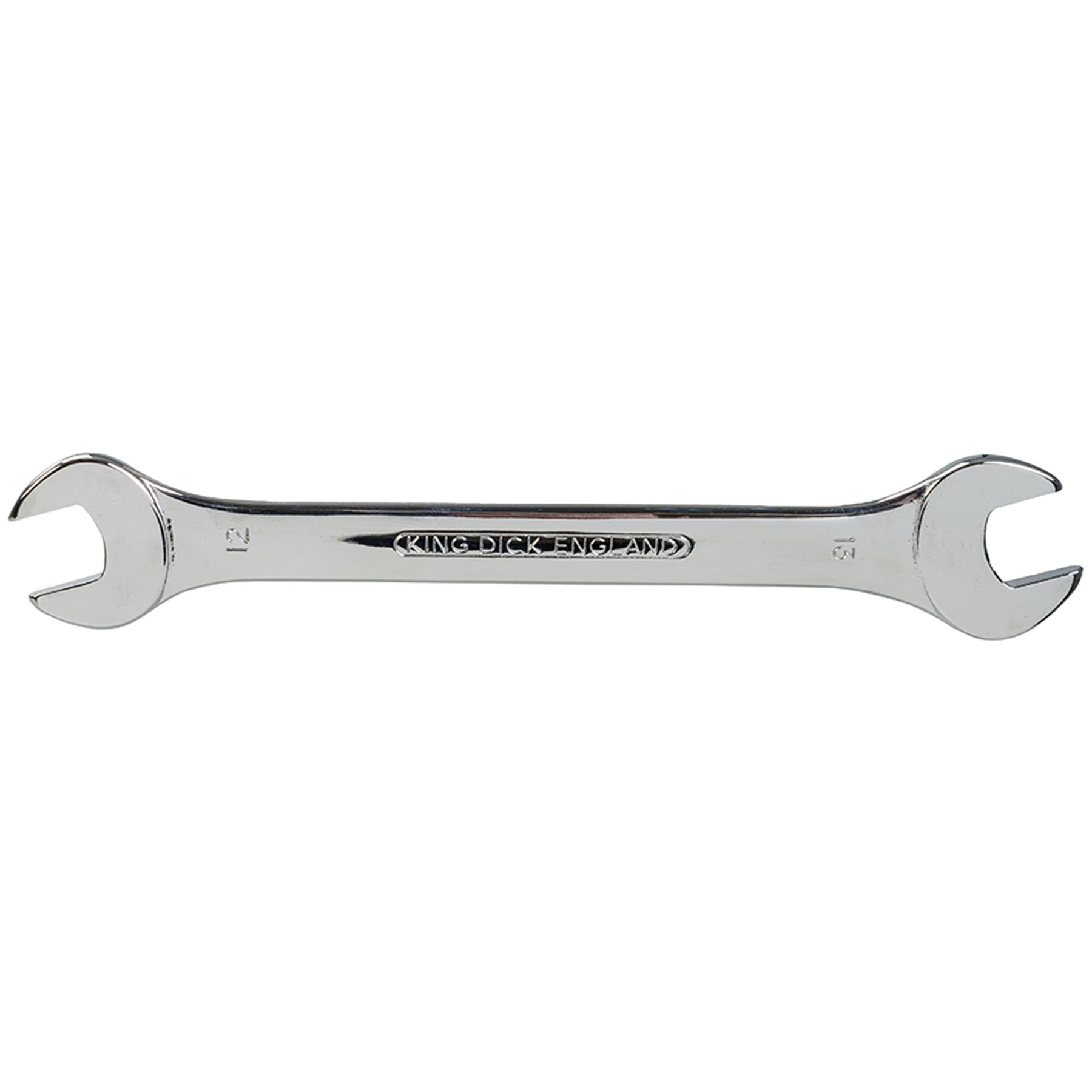 King Dick Open Ended Spanner Wrench Metric Chrome Vanadium Steel 12mm - 13mm