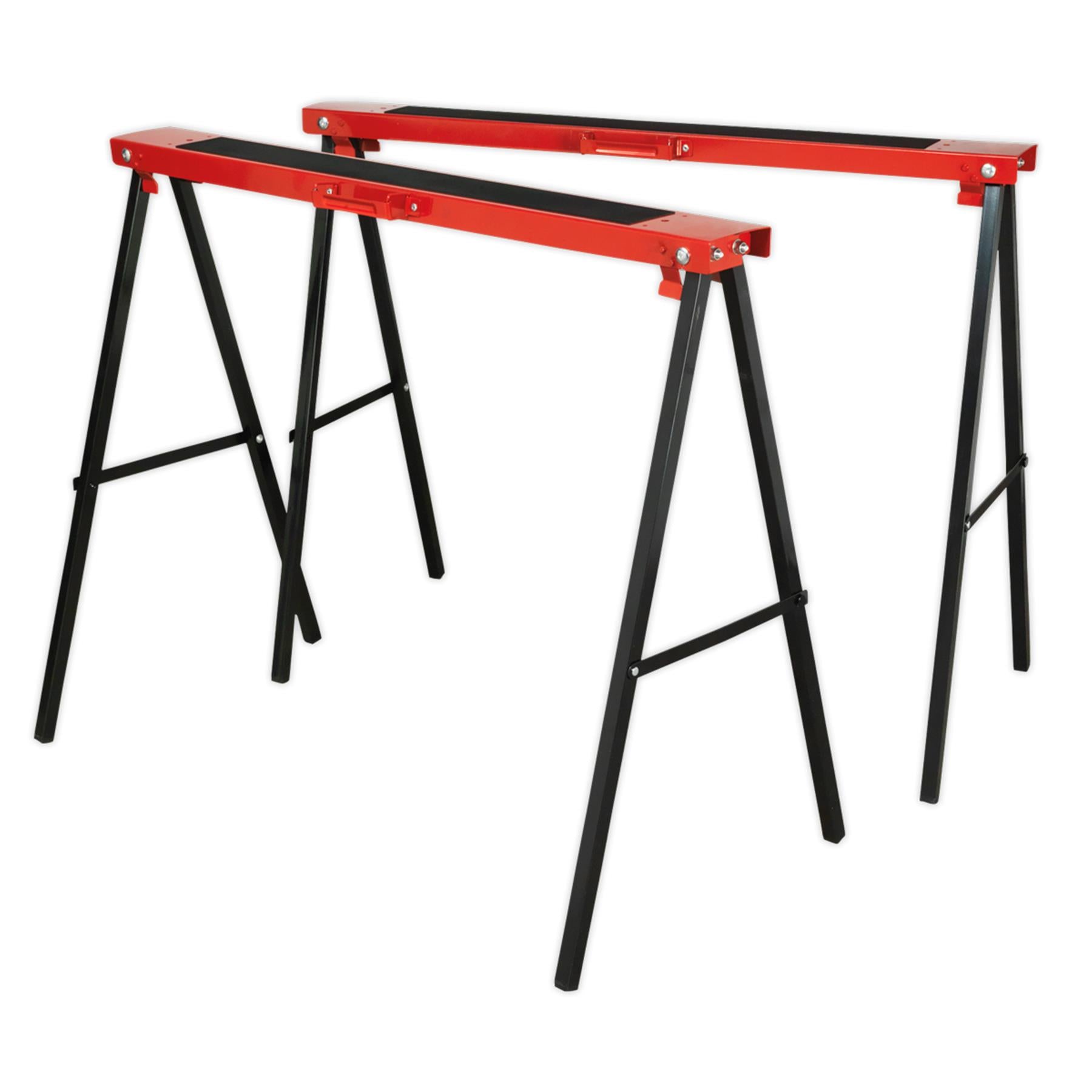 Sealey Fold Down Trestles Pair 100kg Capacity per Trestle