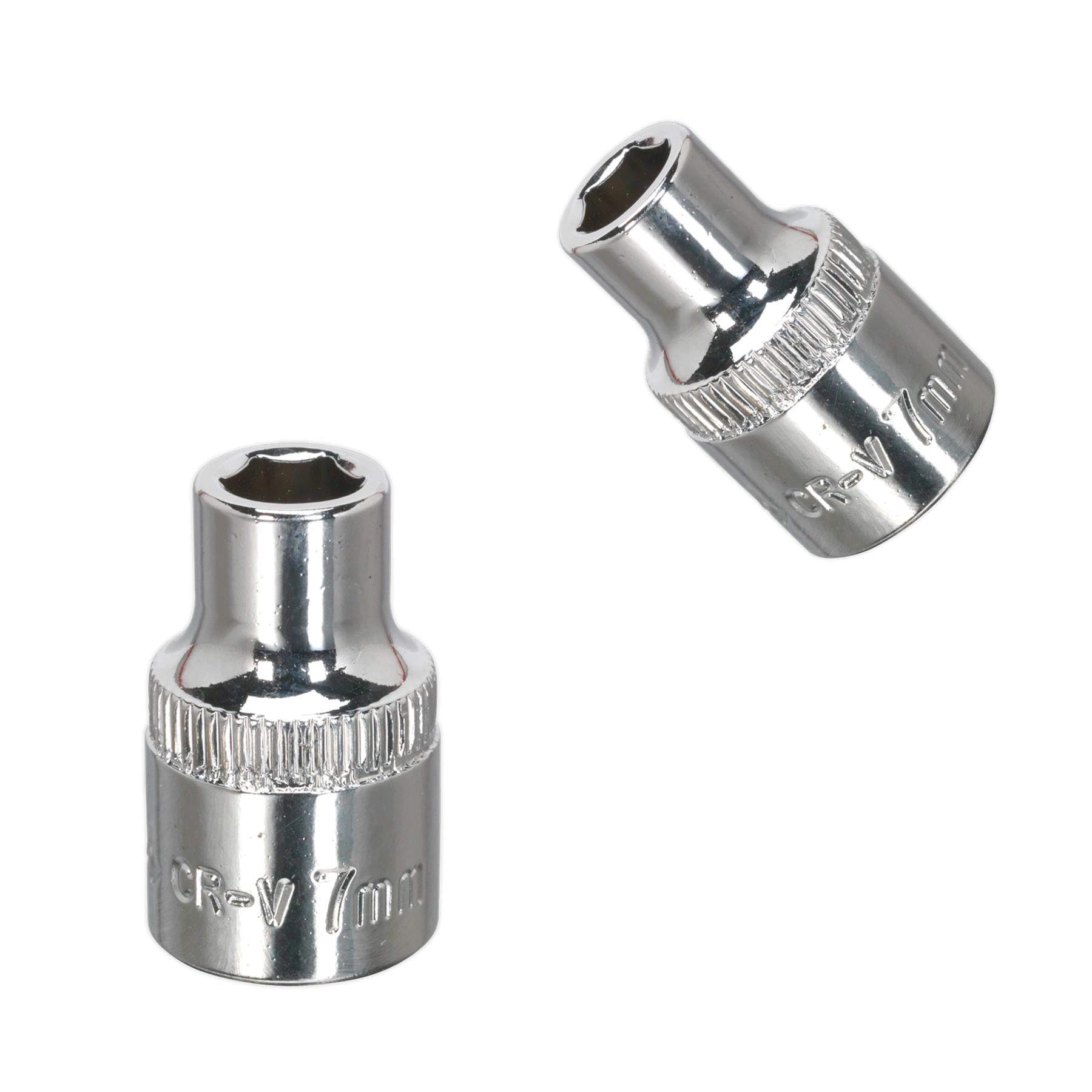 Sealey WallDrive Socket 7mm 3/8"Sq Drive Fully Polished