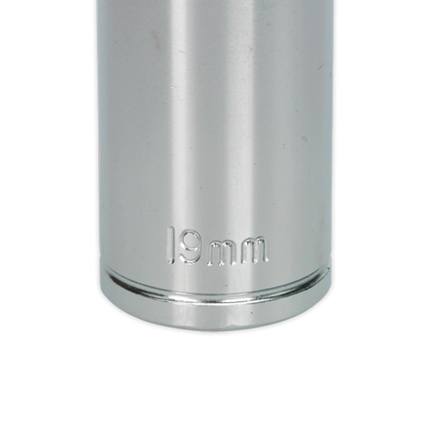 Sealey WallDrive Socket 19mm Deep 3/8"Sq Drive  Carbon Steel