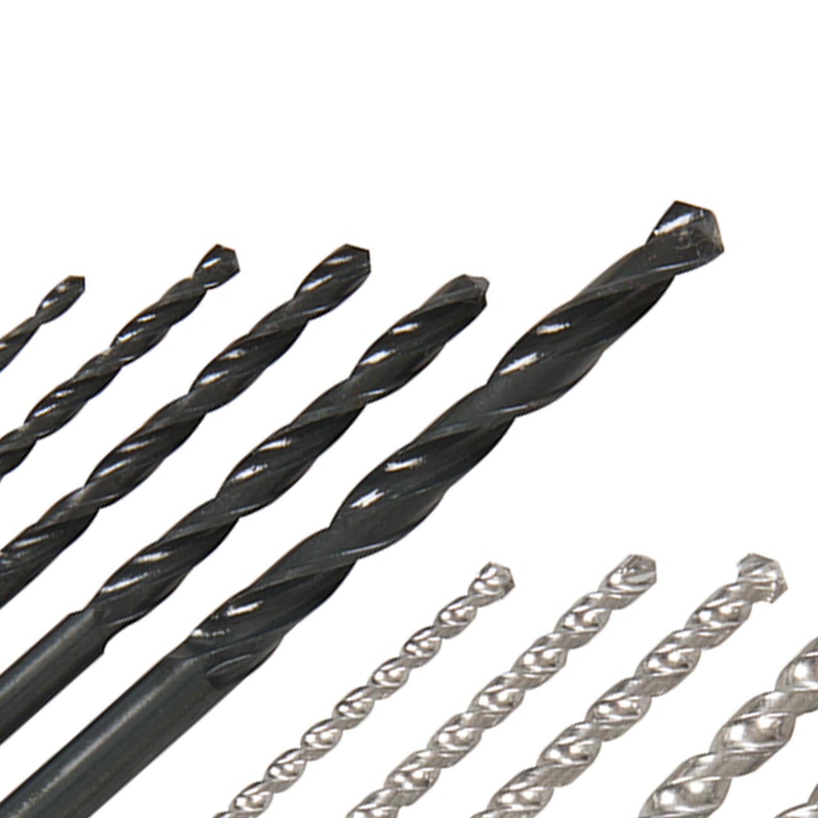 Combi Drill Bit Set 16Pc 2 - 10mm Multi Surface Use On Metal Plastic And Wood