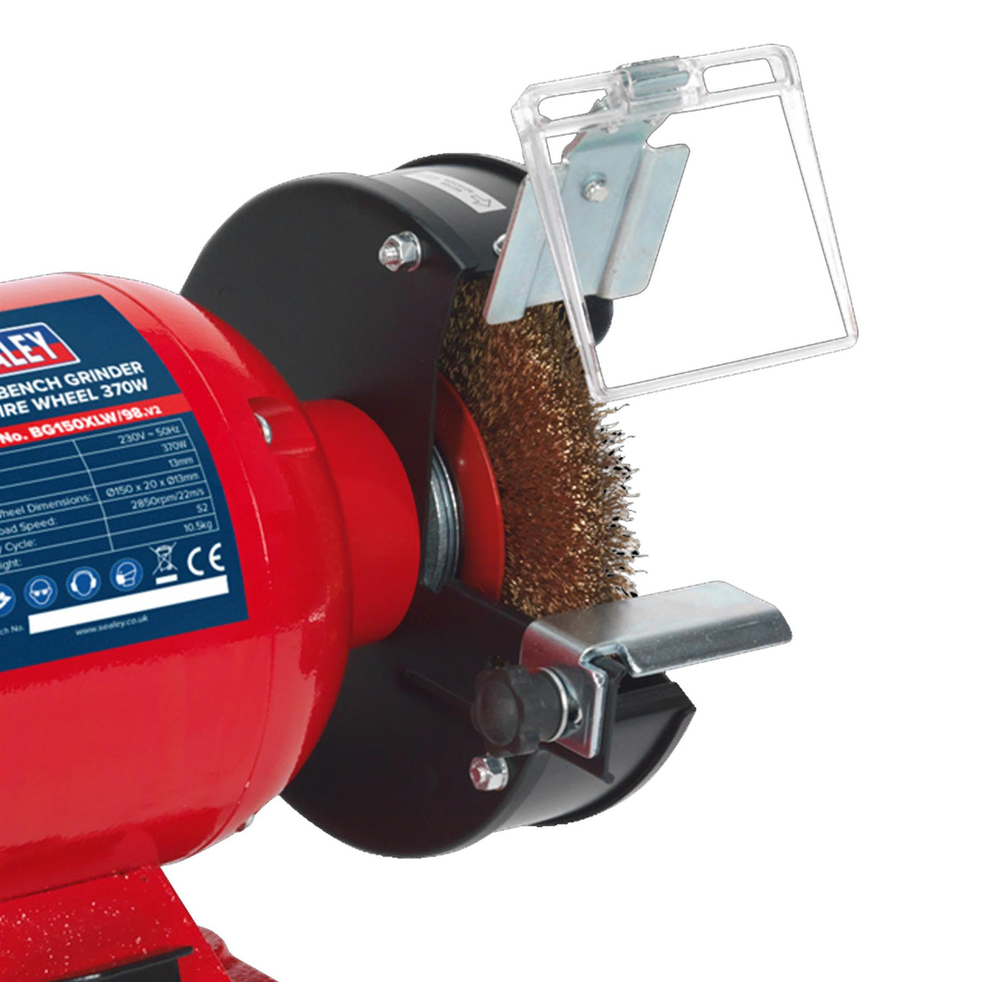 Sealey Bench Grinder 150mm with Wire Wheel 370W/230V