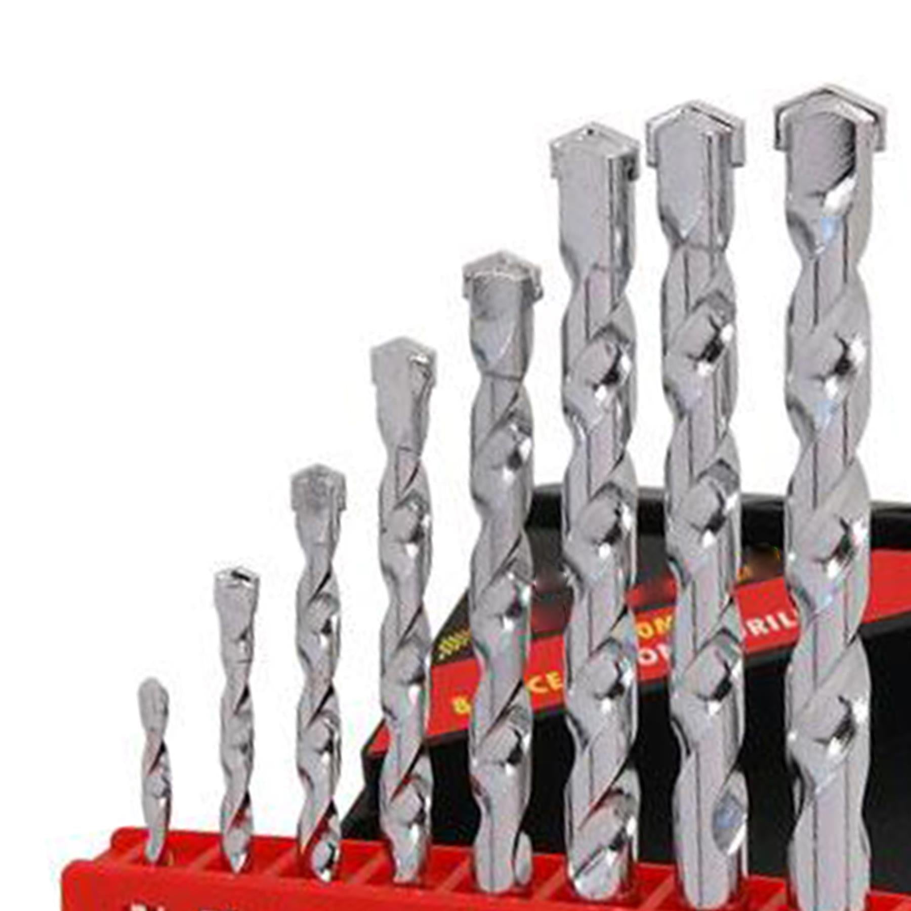 8pc Masonry / Concrete Drill Bit Set / Kit