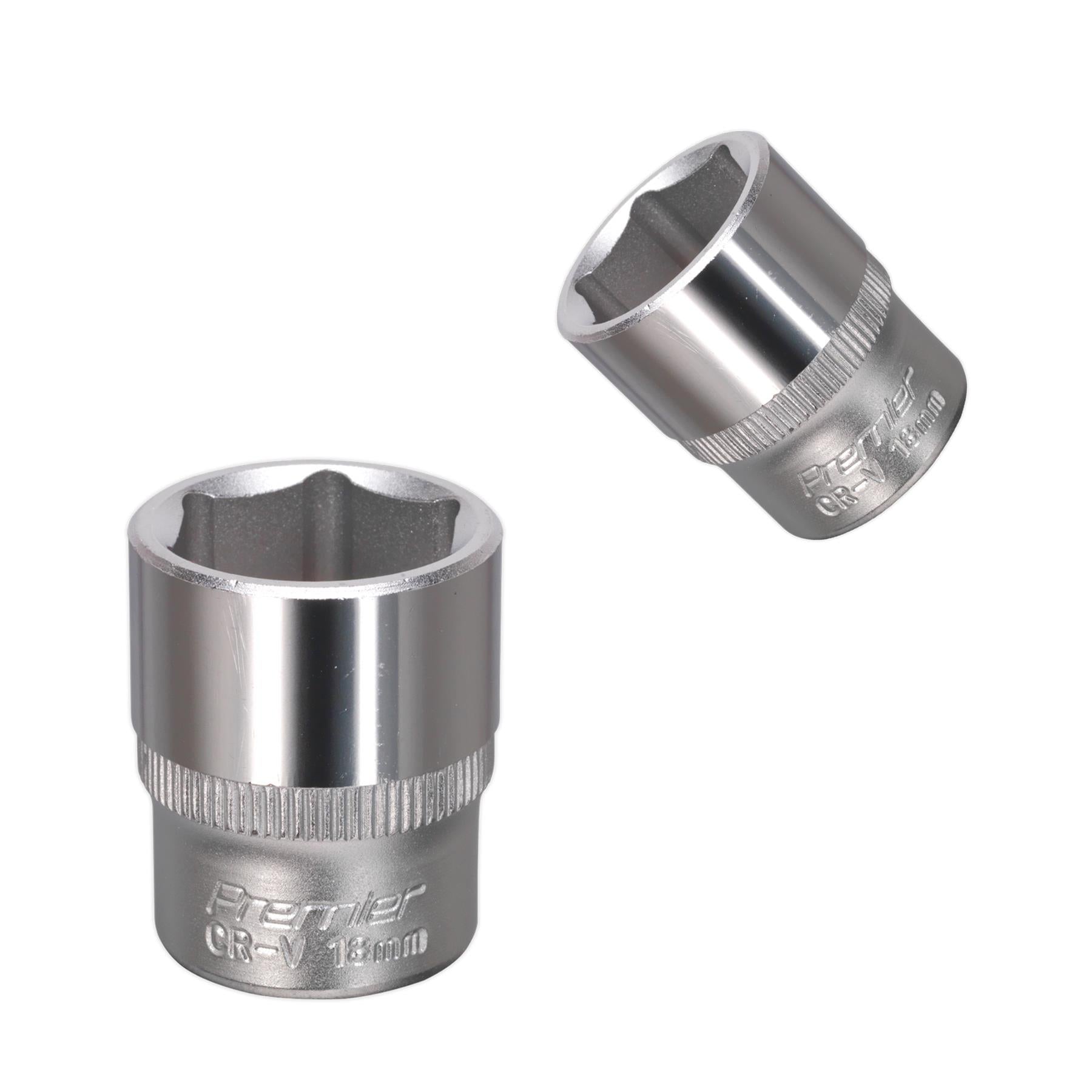 Sealey WallDrive� Socket 18mm 3/8"Sq Drive