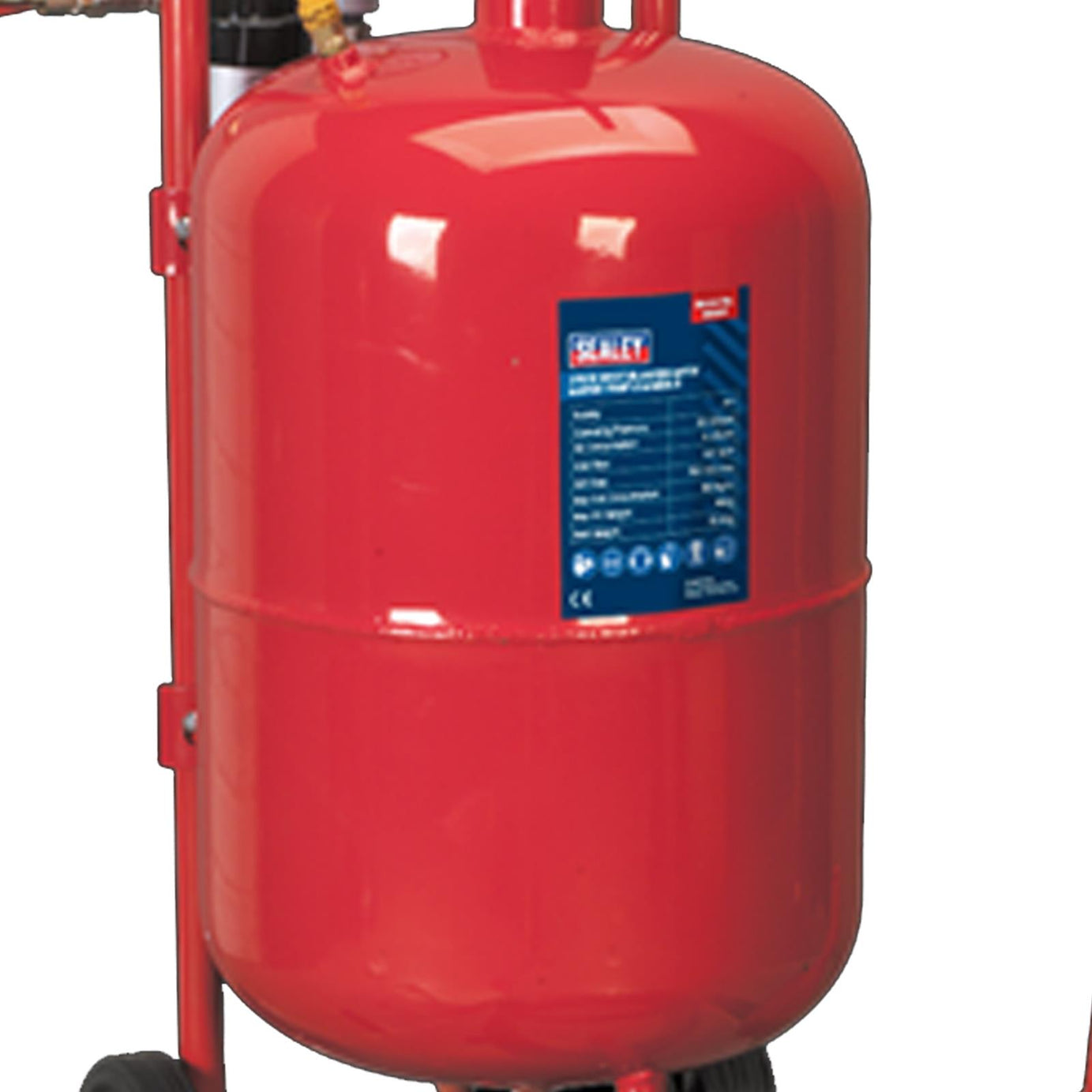 Sealey SB997 Shot Grit Sand Blaster Blasting With Gun Water Trap & Wheels 37L