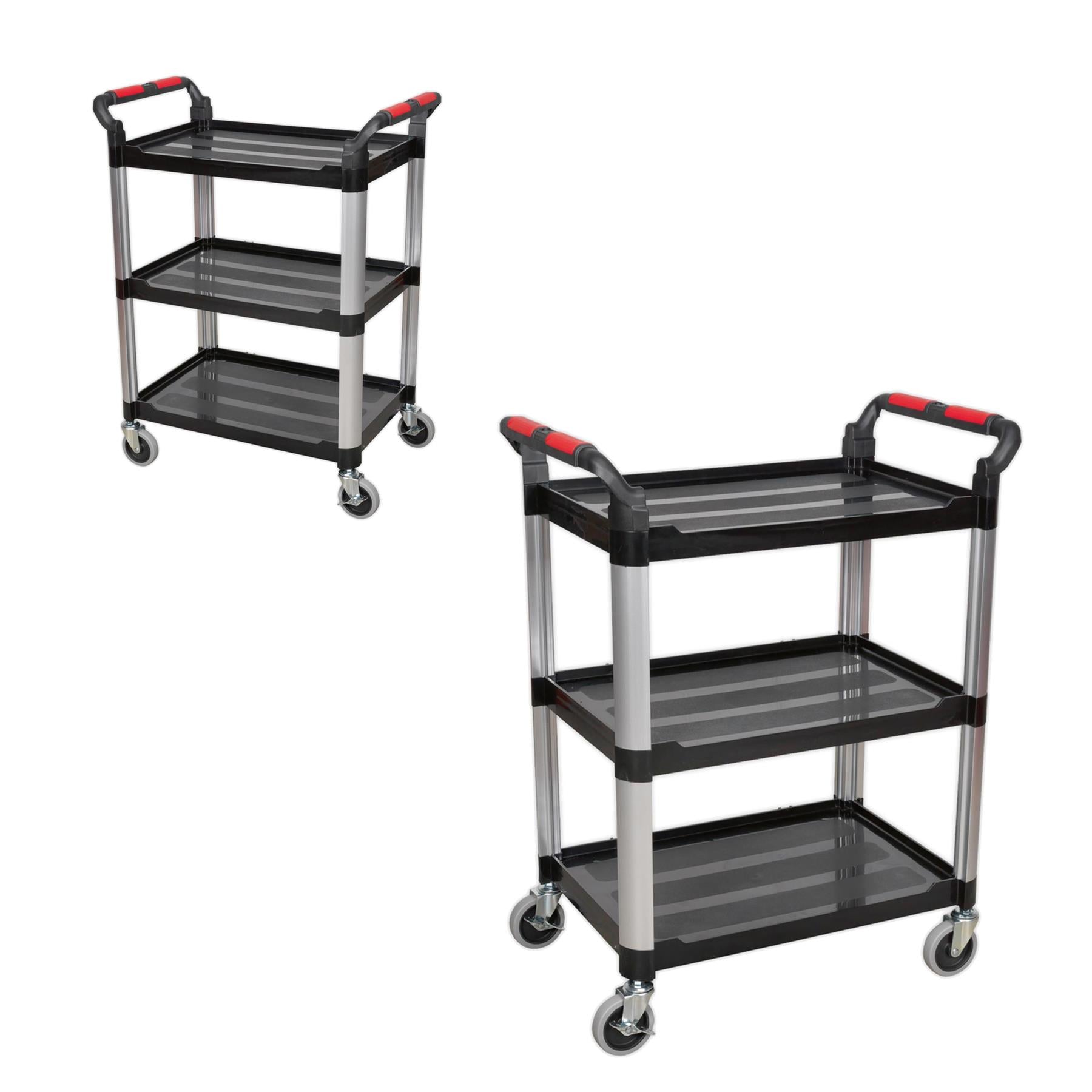 Sealey Workshop Trolley 3-Level Composite 40kg capacity per shelf