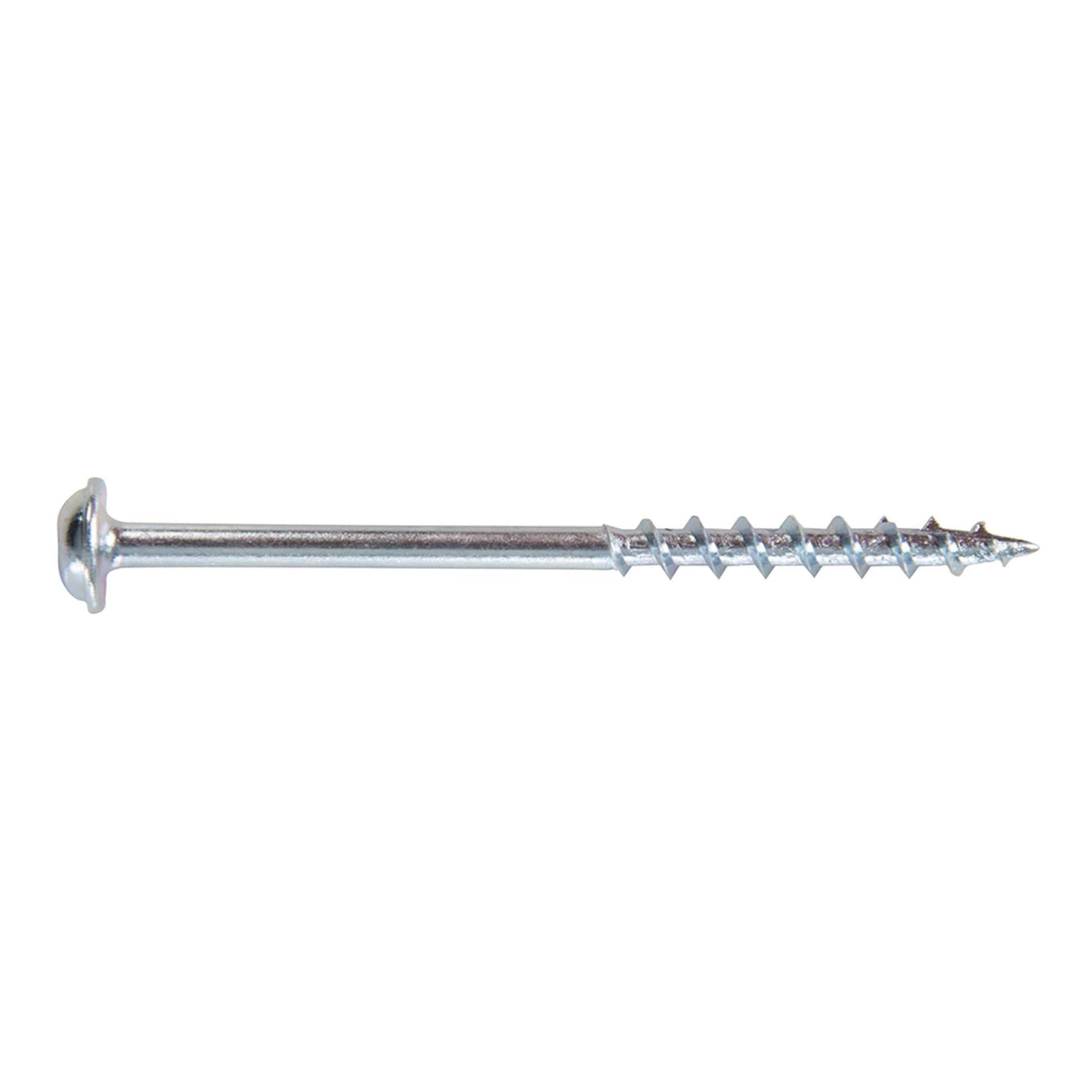 Zinc Pocket-Hole Screws Washer Head Coarse Thread Rust Resistant- 8x2-1/2" 250pk