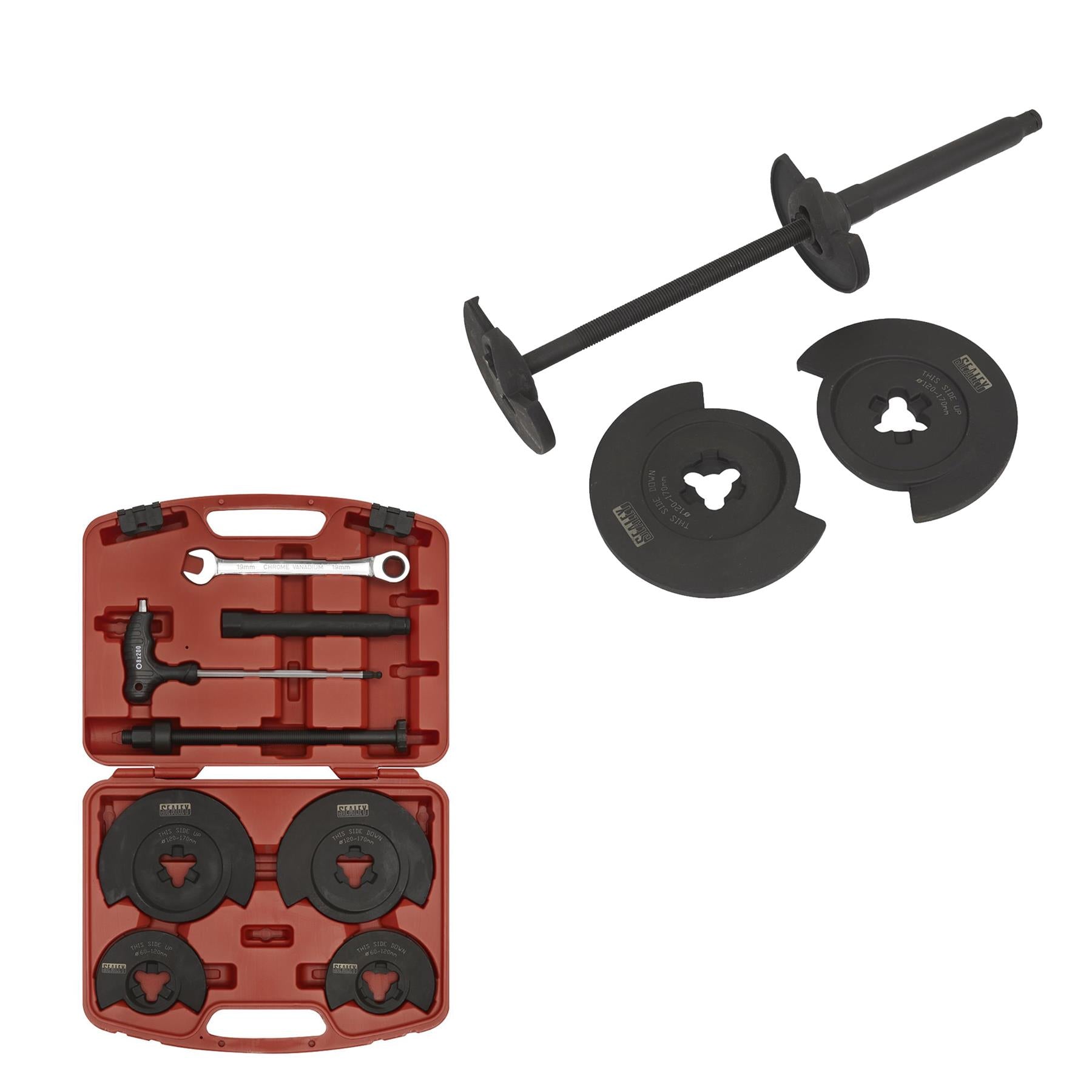 Sealey Coil Spring Compressor - Wishbone Suspension 1000kg