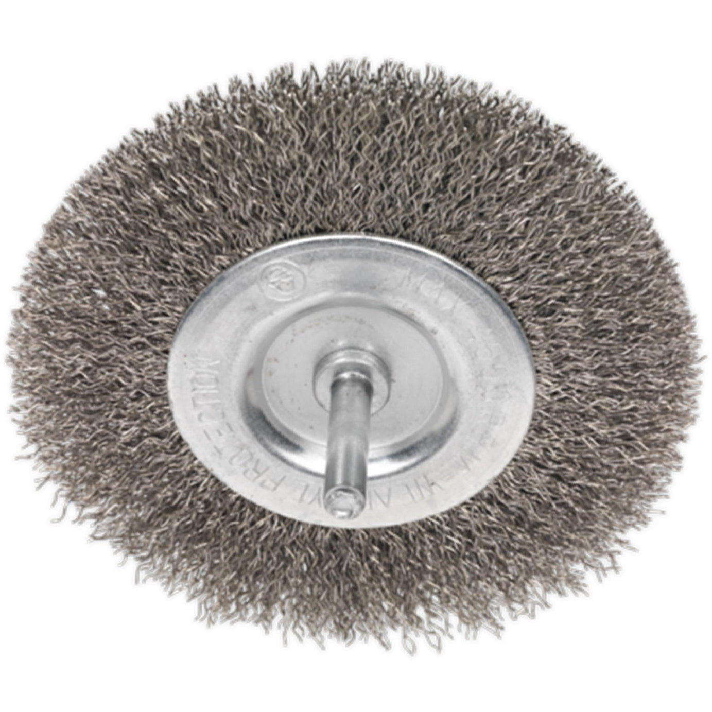 Sealey Flat Wire Brush Stainless Steel 100mm with 6mm Shaft