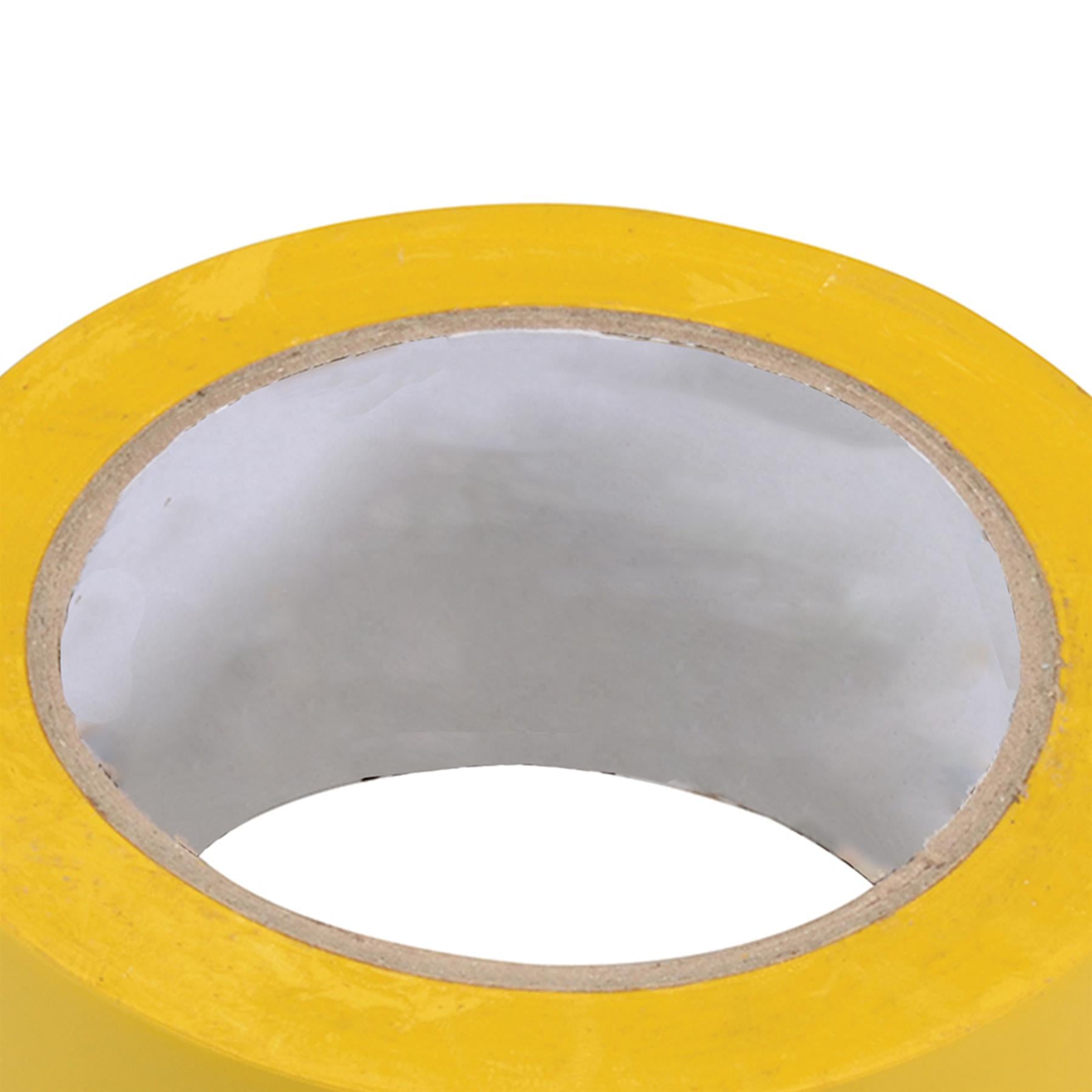 2 x High Quality PVC Electrical Insulation Tape (2 Inch 50mm) Yellow Wide Flame Retardent