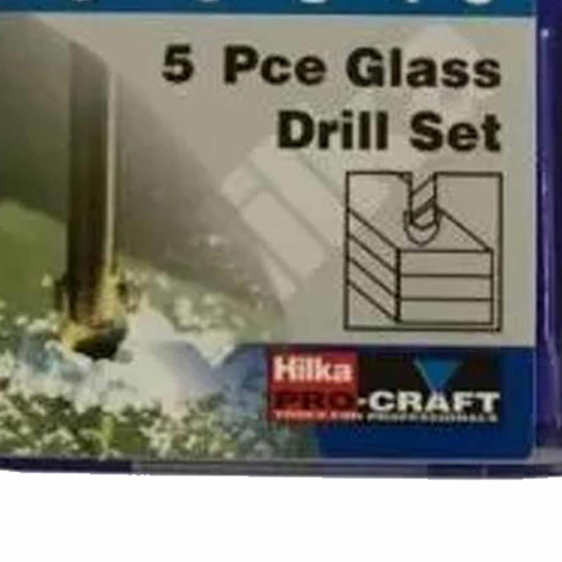 5Pcs Multifunctional Drill Bits Ceramic Wall Glass Punching Hole Working Set