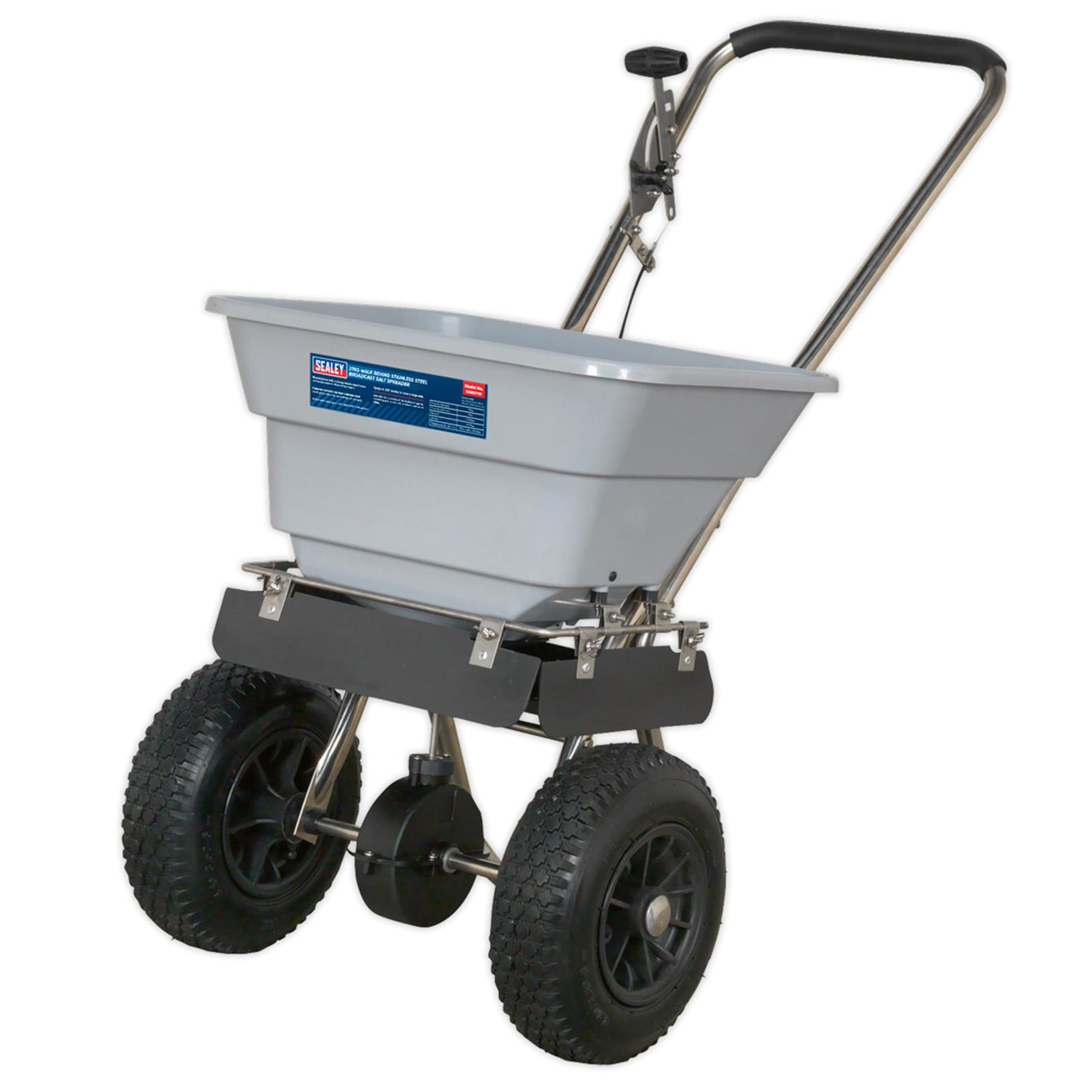 Sealey Stainless Steel Broadcast Salt Spreader 37kg Walk Behind