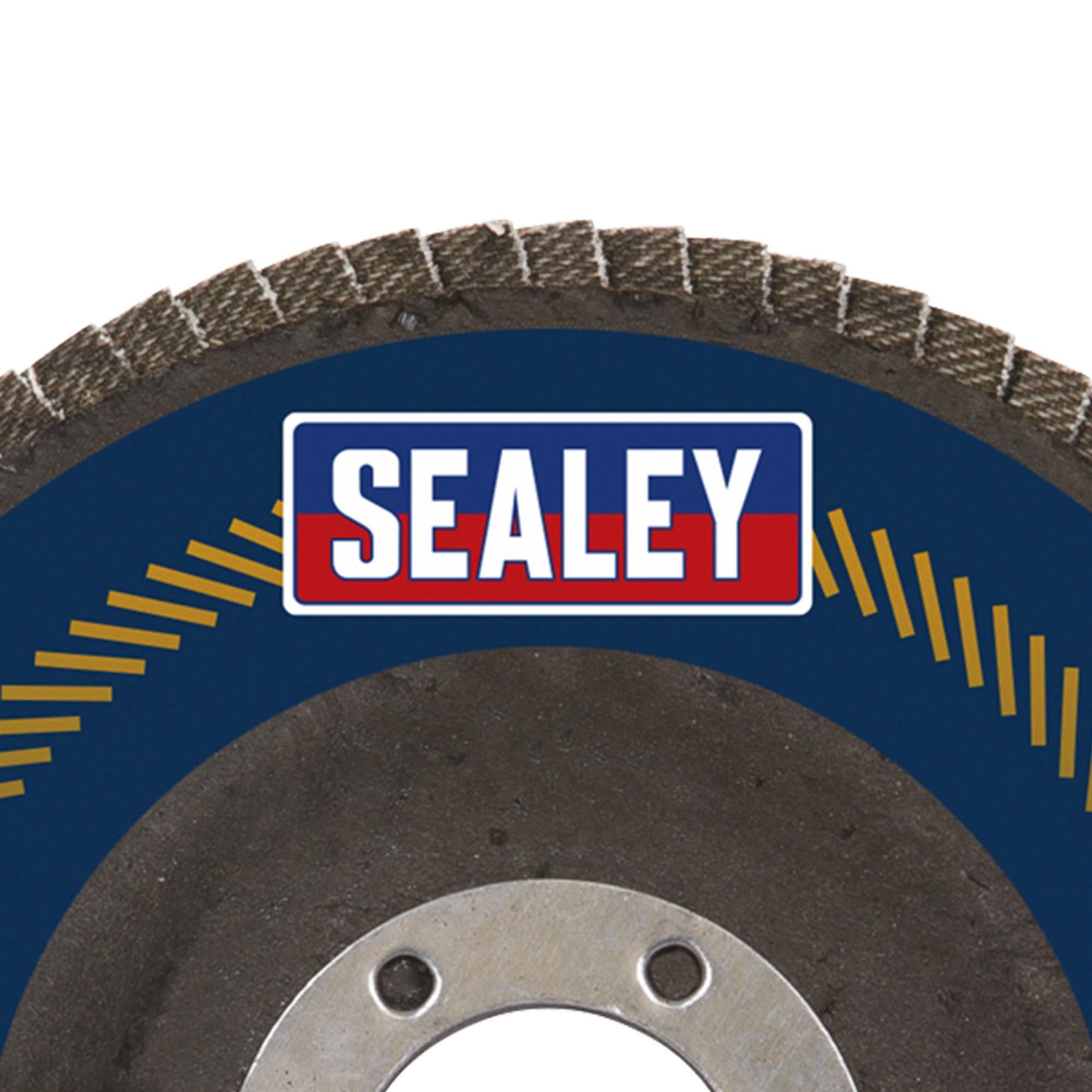 Sealey Flap Disc Aluminium Oxide �115mm �22mm Bore 120Grit
