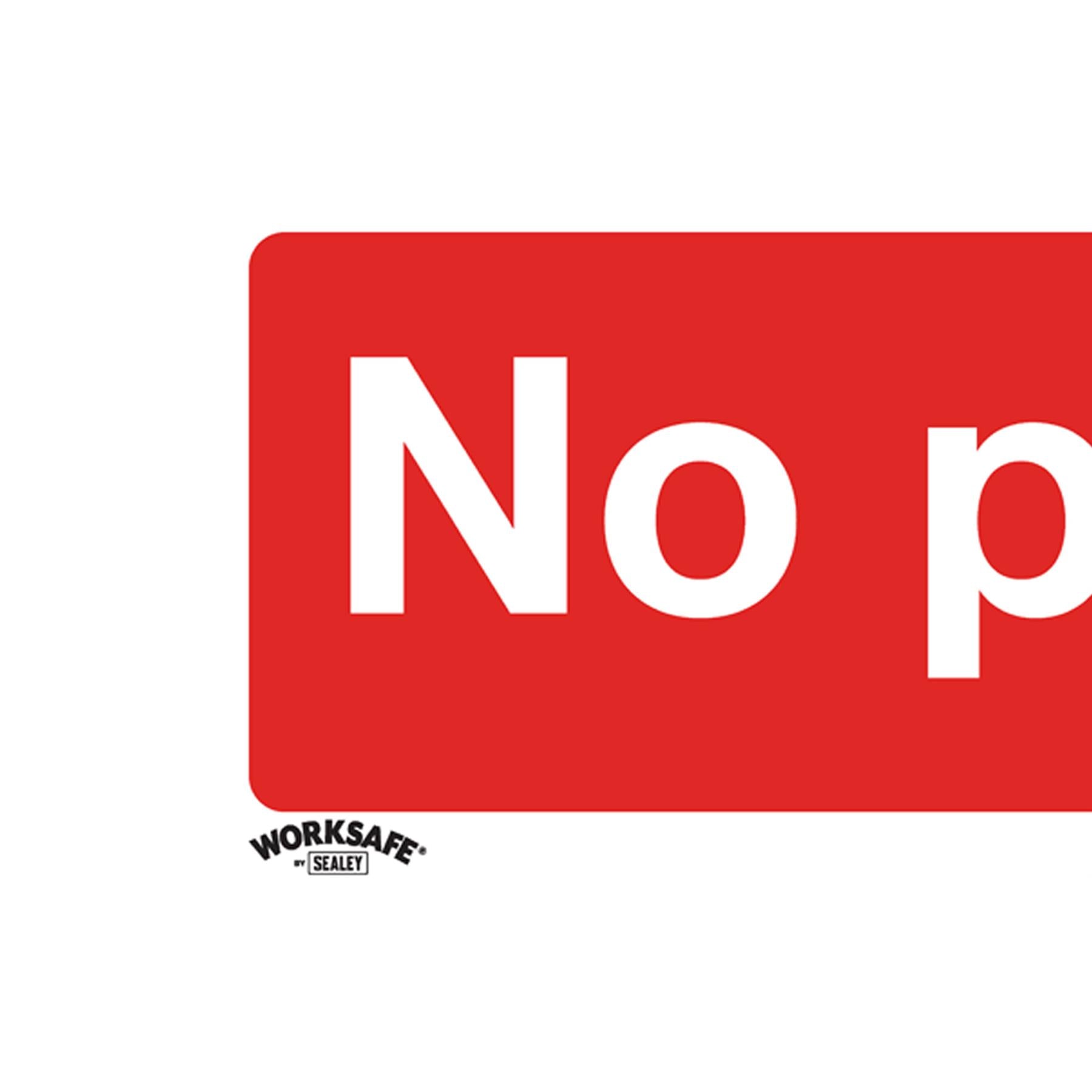 Prohibition Safety Sign - No Parking - Self-Adhesive Vinyl