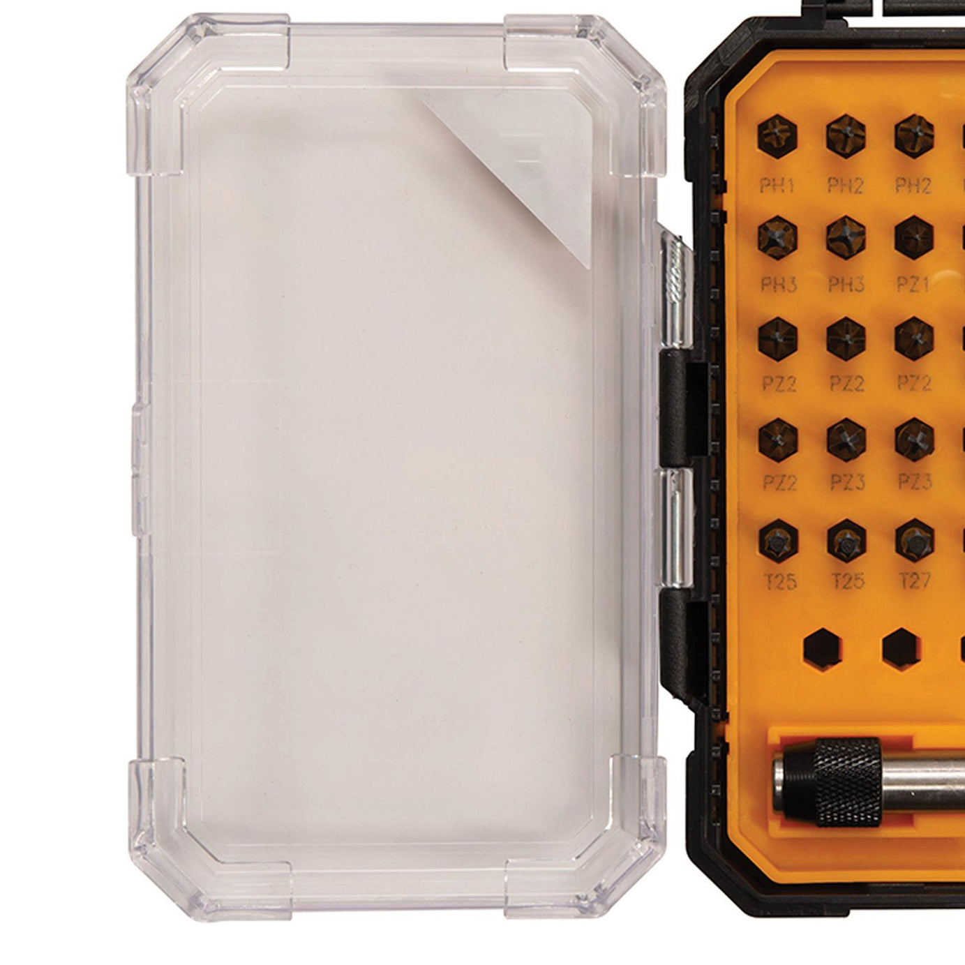 Impact Screwdriver Bits Set 32pce With 50mm Magnetic Holder And Socket Adaptor