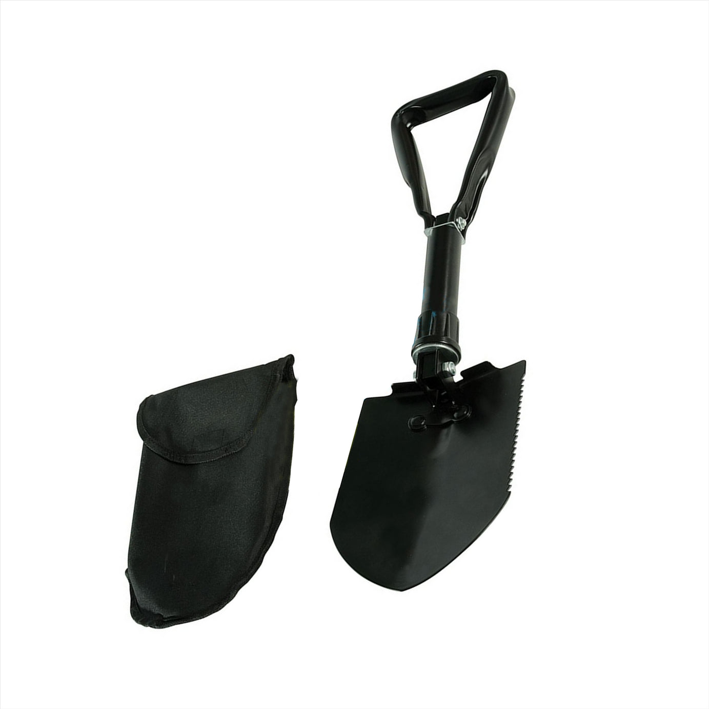 Heavy Duty Folding Shovel 580mm Serrated Blade Army Camping Axe Bushcraft