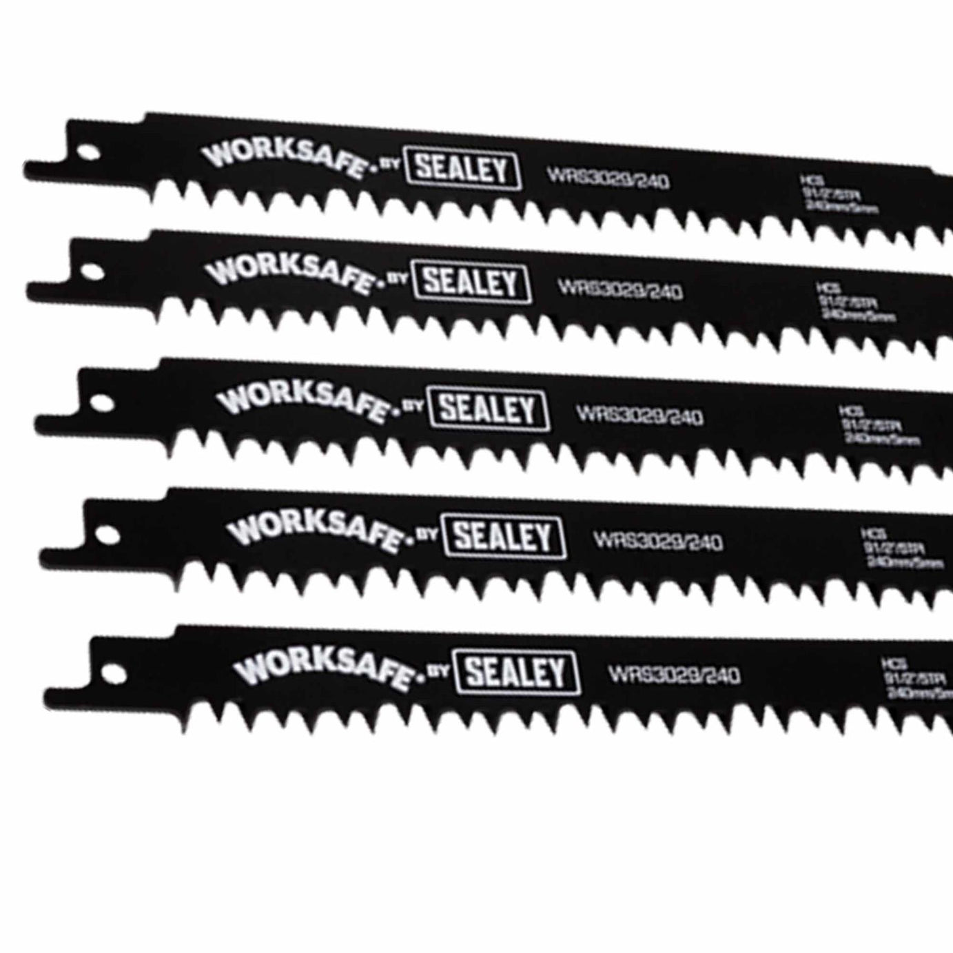 Reciprocating Saw Blade 240mm 5tpi - Pack of 5. WRS3029/240. Sealey