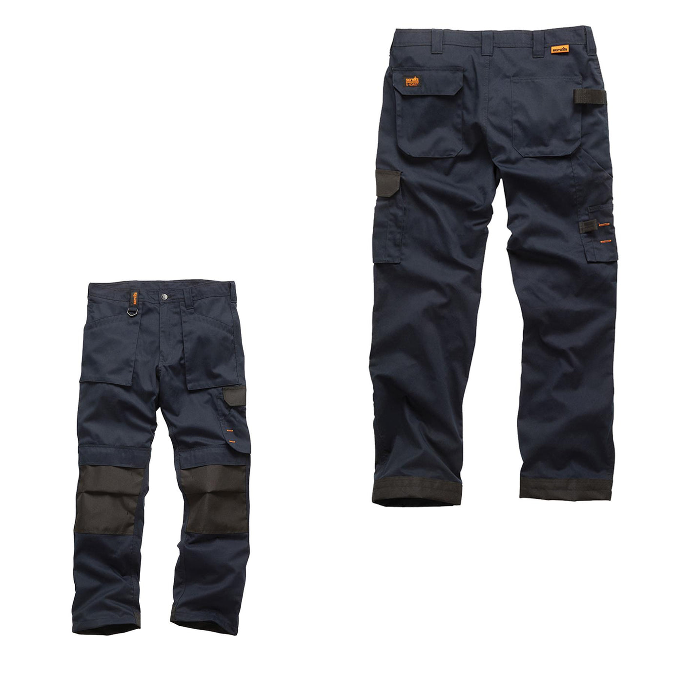 Scruffs Worker Trousers | Trade Hard Wearing Work Trousers NAVY (30S)