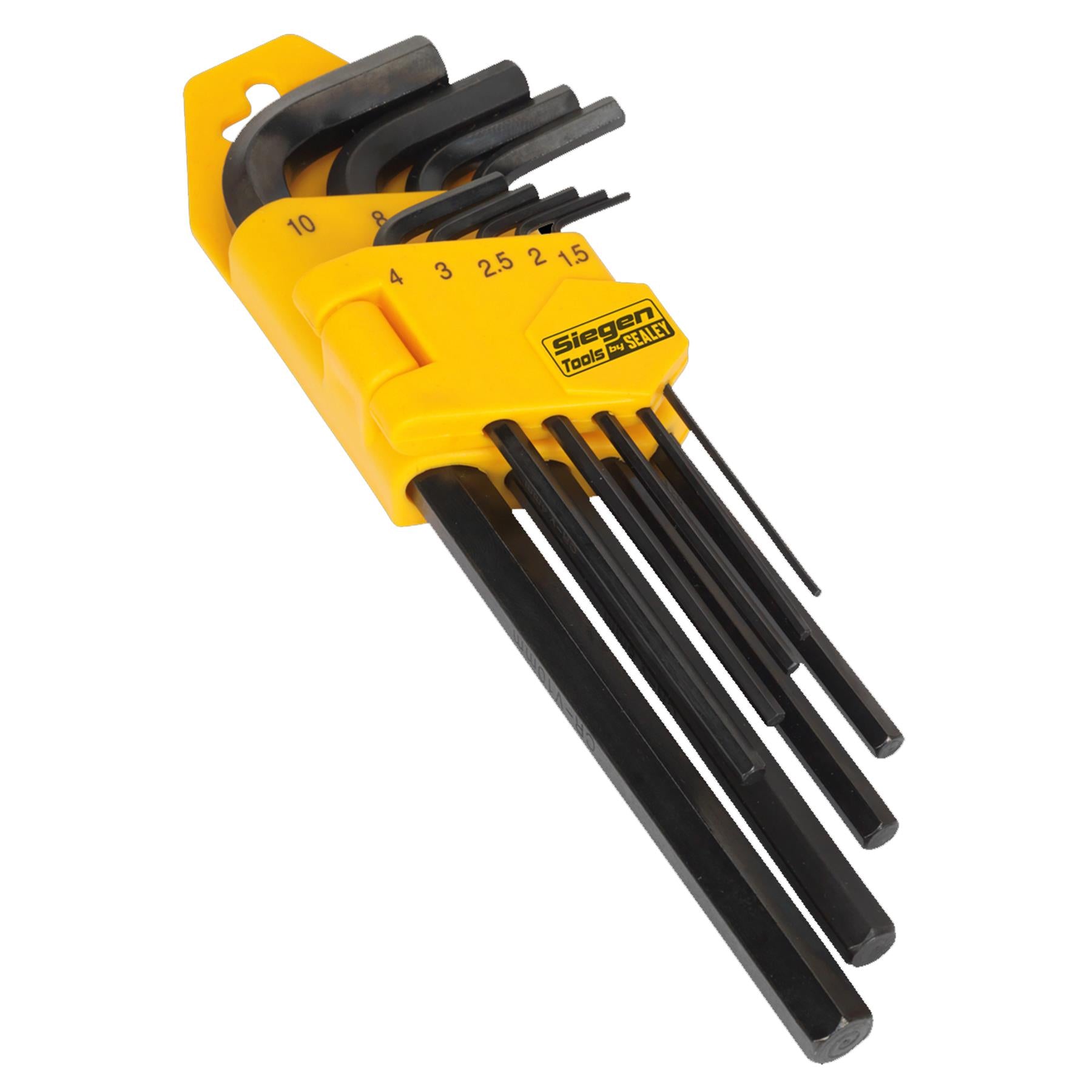 Sealey Hex Key Set 9pc Long Metric