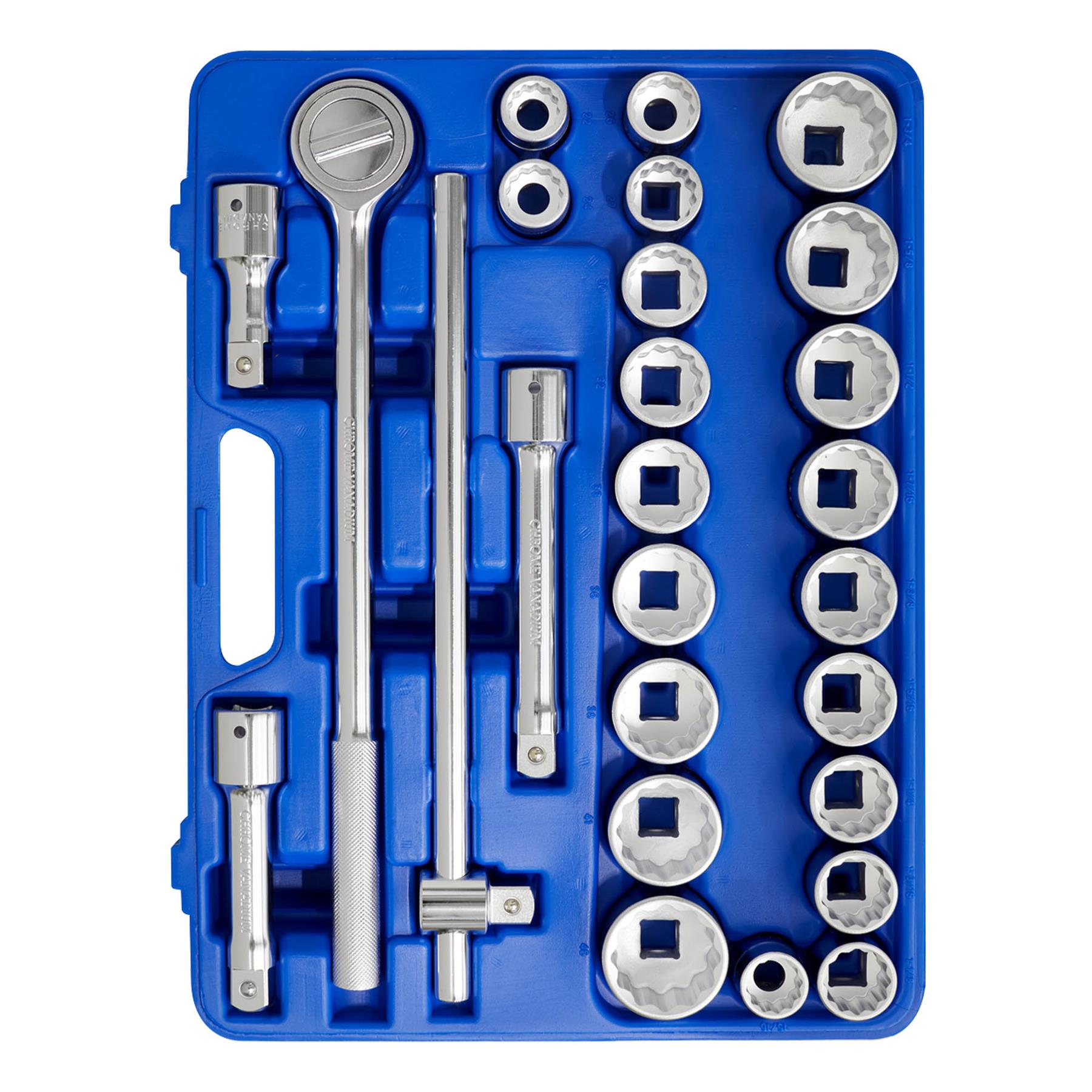 Sealey Socket Set 26pc 3/4"Sq Drive 12pt WallDrive-Metric/Imperial