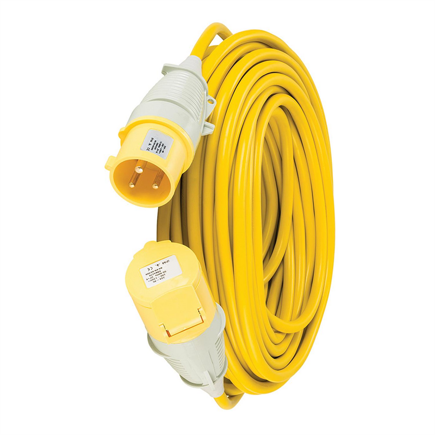Defender Extension Lead Yellow 4mm2 32A 25m 110V
