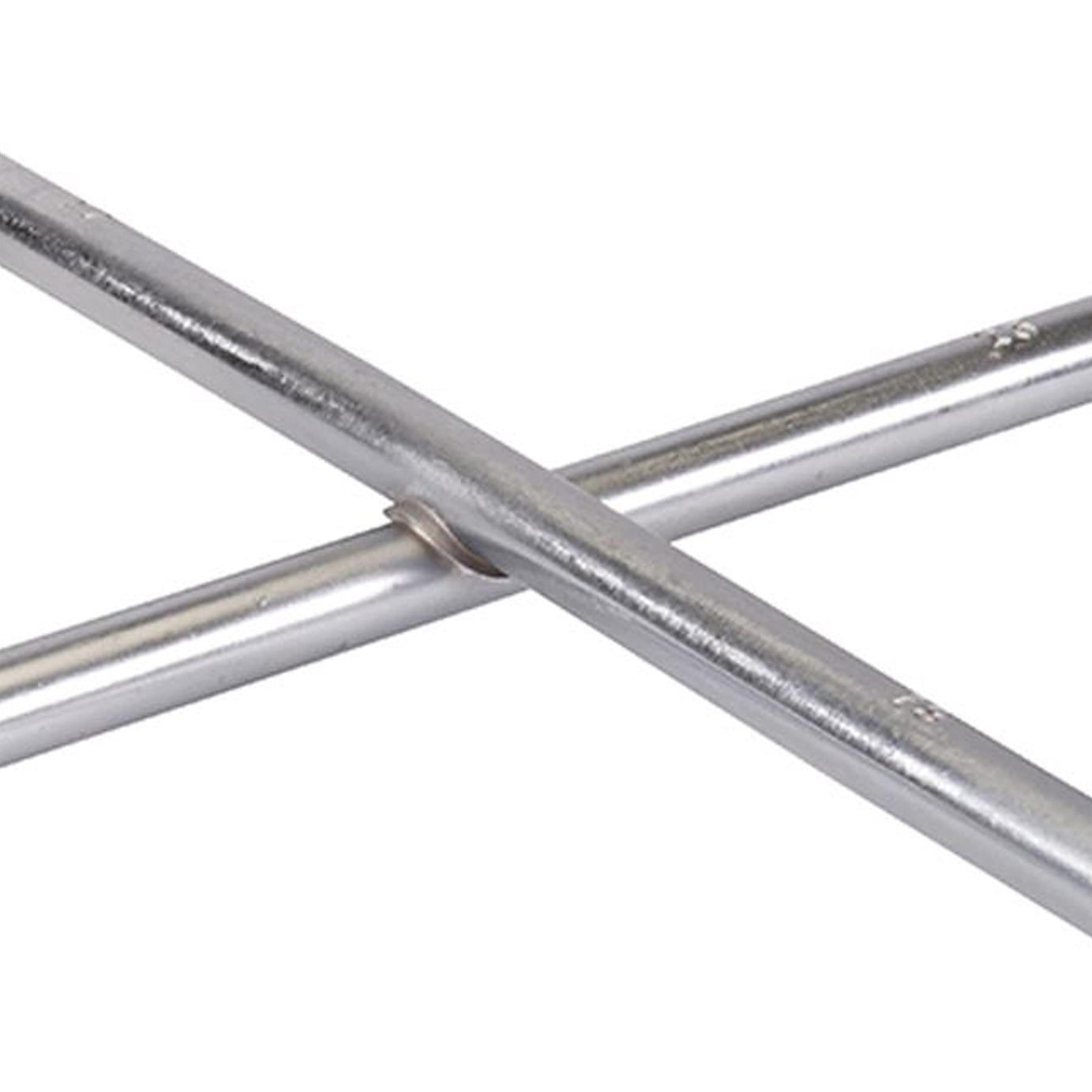Cross Wrench 17, 19, 21 & 23mm Hexagonal 4 Sockets En-8 Carbon Steel Hardened