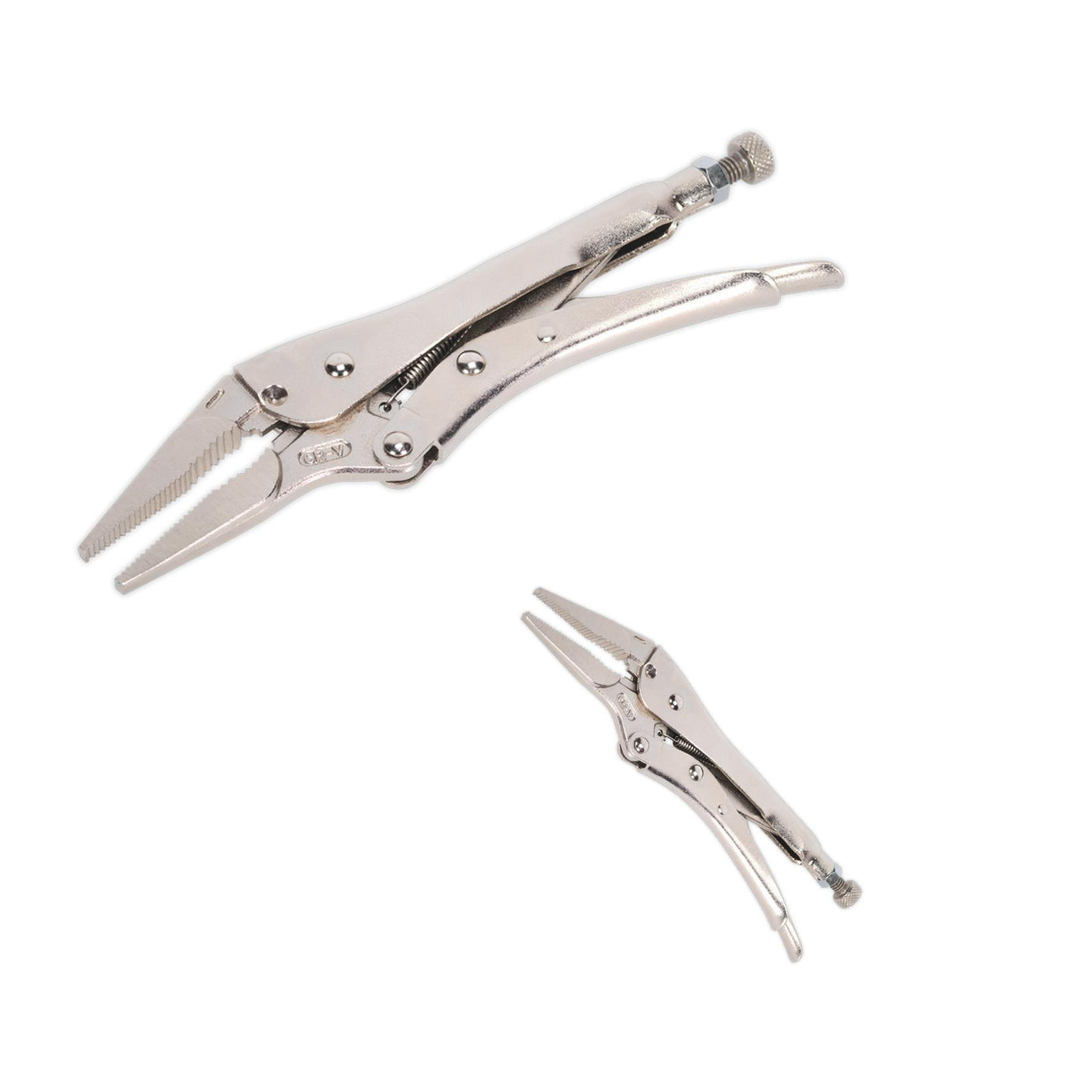 Sealey Locking Pliers Long Nose 210mm 0-60mm Capacity