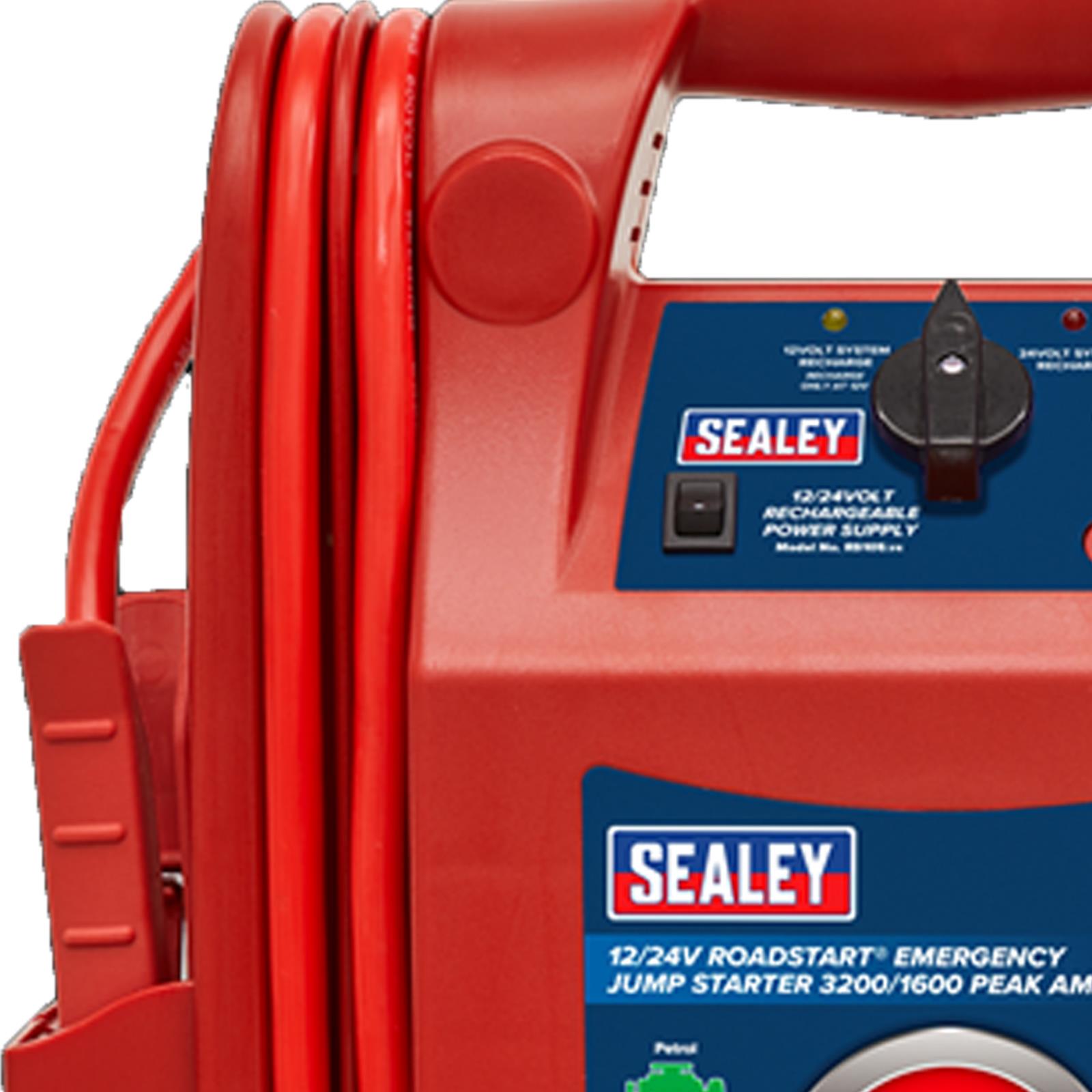 Sealey RS105 RoadStart Emergency Power Pack 12/24V 3200/1600 Peak Amps