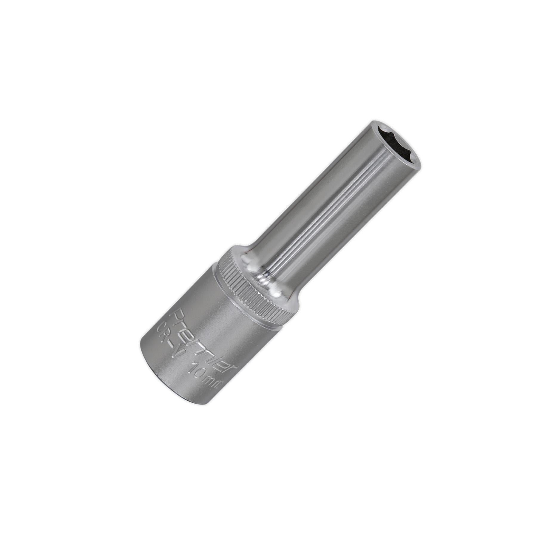 Sealey WallDrive Socket 10mm Deep 1/2"Sq Drive Chrome Vanadium Steel