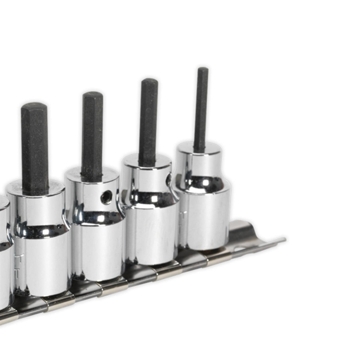 Sealey Hex Socket Bit Set 7pc 3/8"Sq Drive Metric