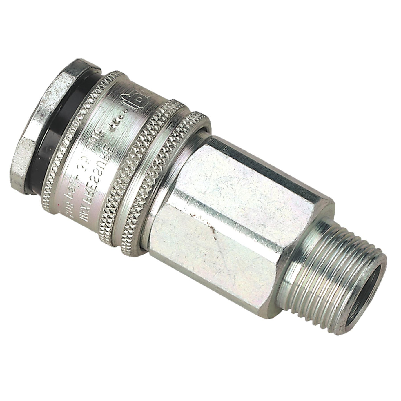 Sealey Coupling Body Male 3/8"BSPT Hardened steel construction