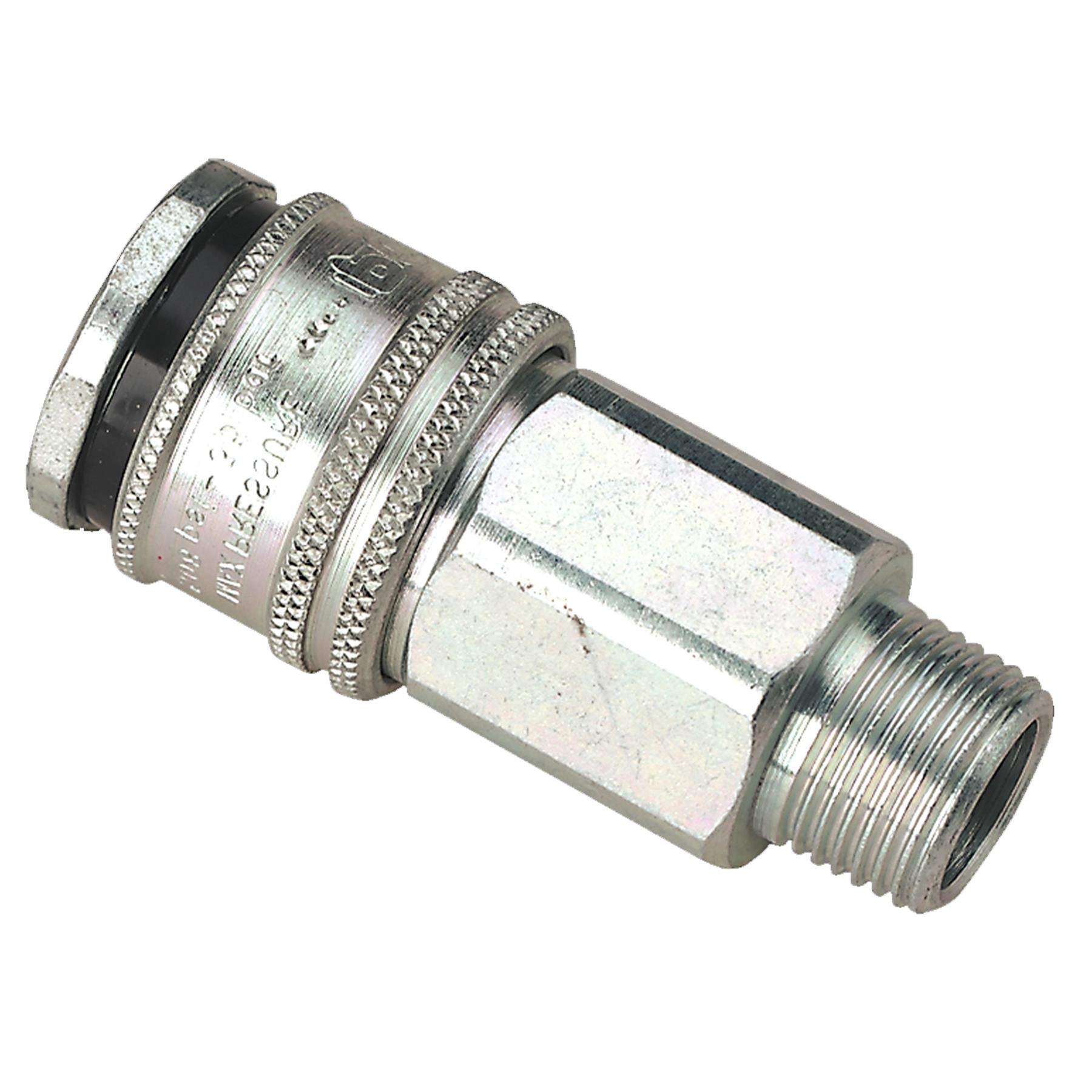 Sealey Coupling Body Male 3/8"BSPT Hardened steel construction