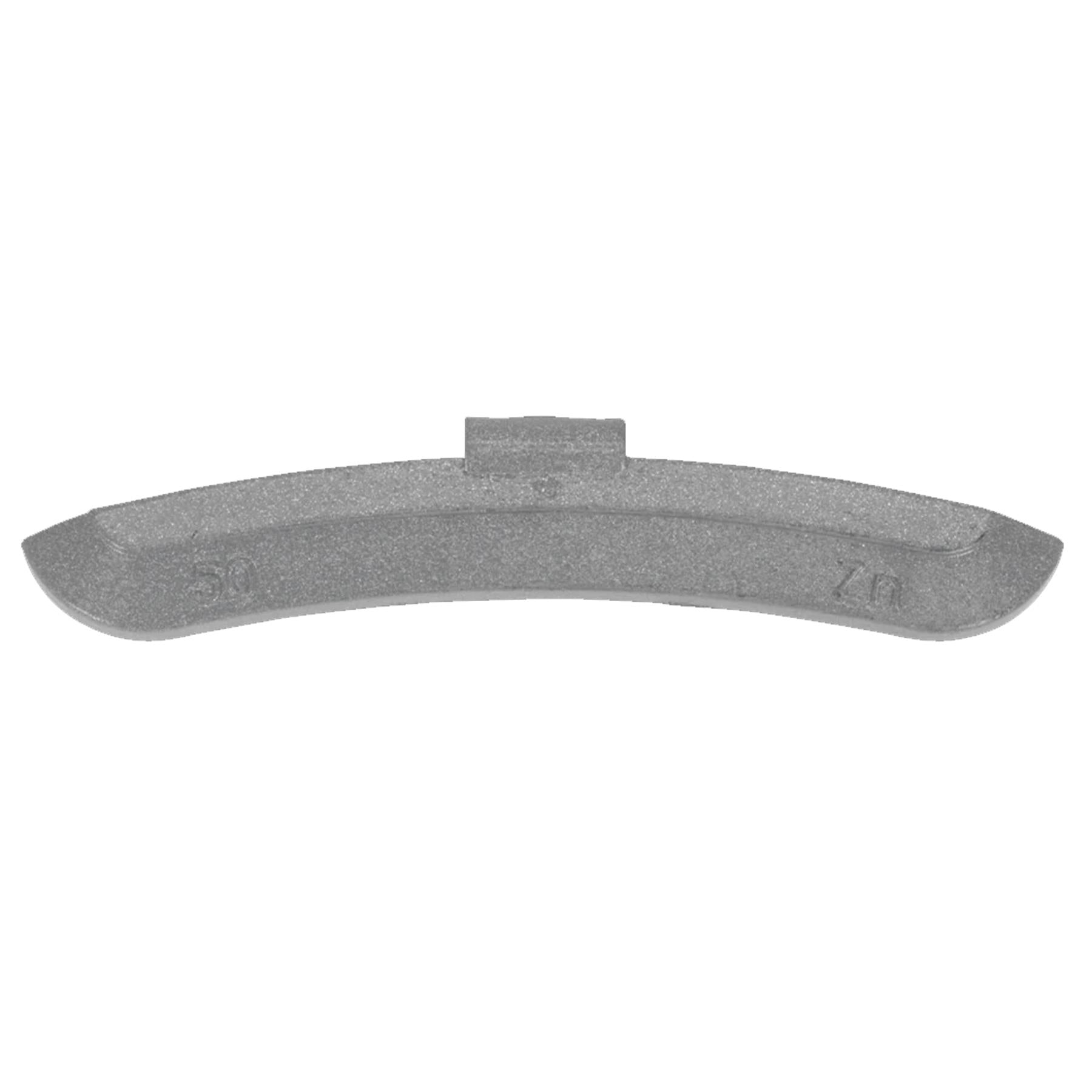 Wheel Weight 50g Hammer-On Zinc for Steel Wheels Pack of 50 Sealey