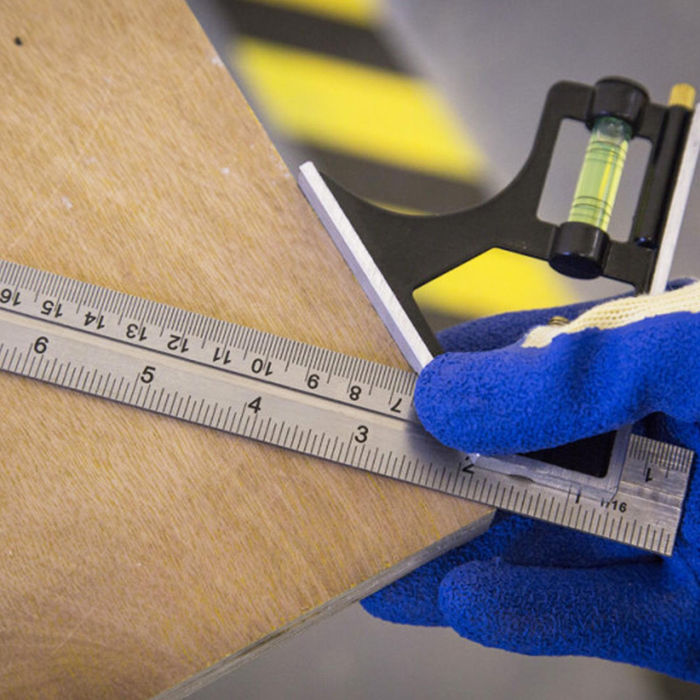 BlueSpot 300mm (12") Adjustable Engineers Combination Square Set Right Angle Ruler