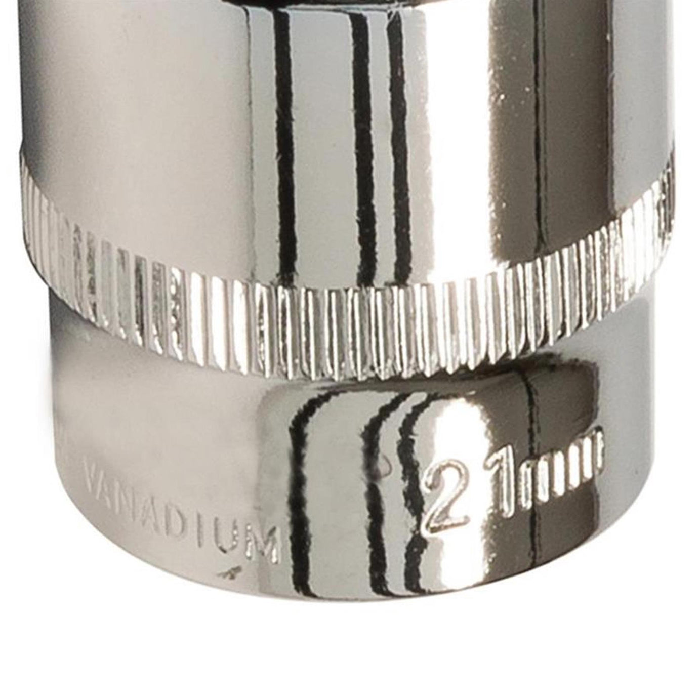 Socket 3/8" Drive Metric Hex Square 21mm Individual Hex Polished Crv Tool