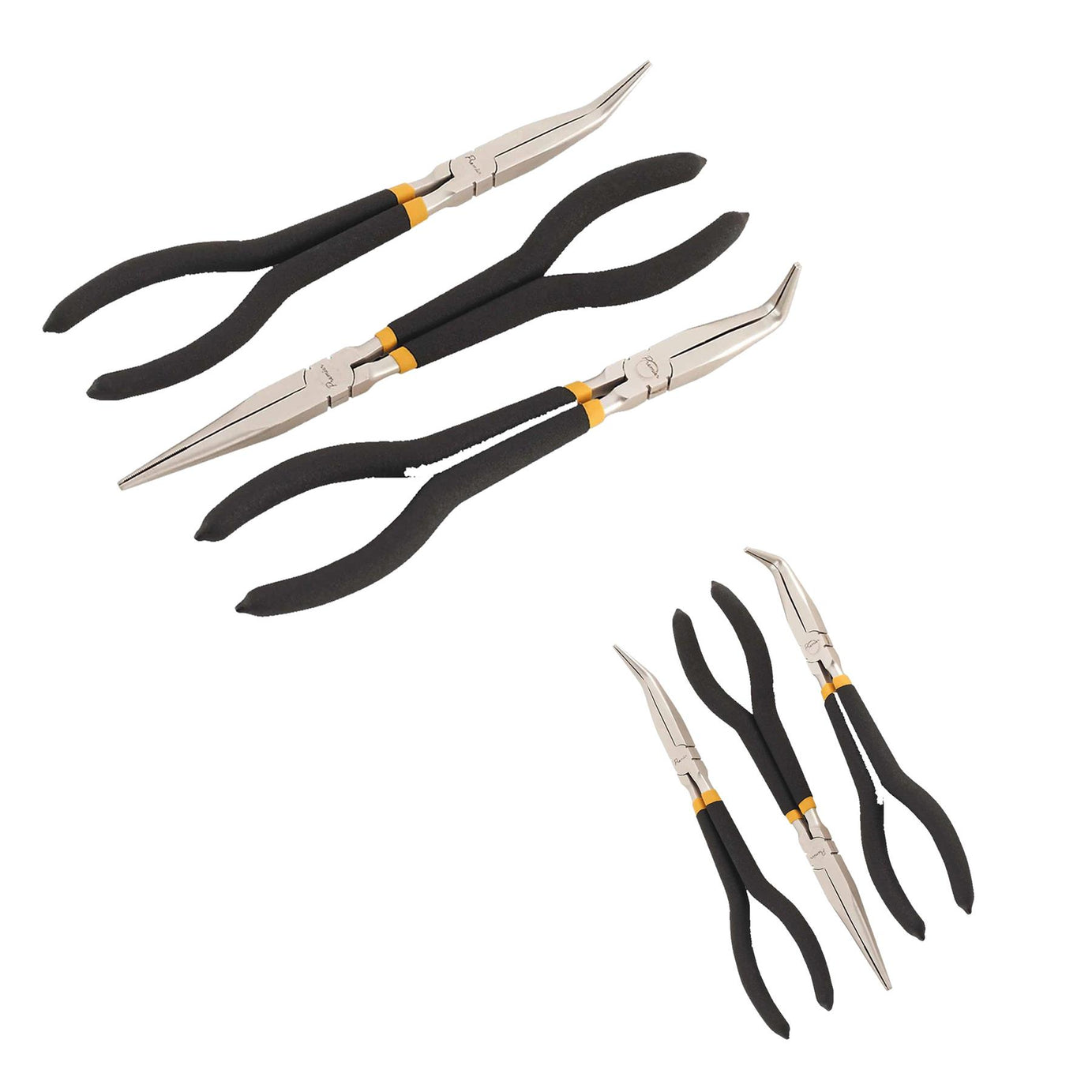 Sealey Needle Nose Pliers Set 3pc 280mm Ni-Fe Finish