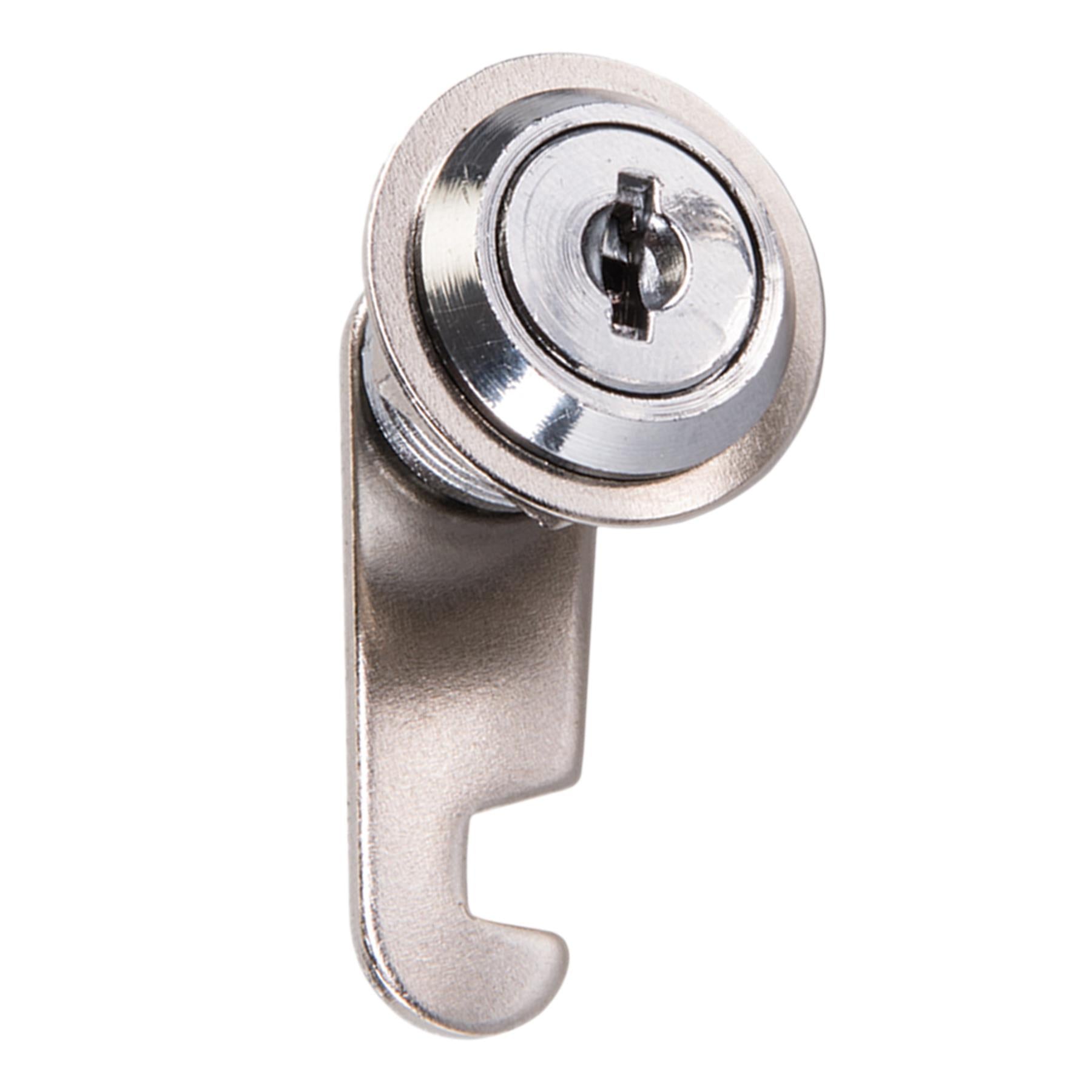 16mm Cam Lock For Filing Cabinet Mailbox Drawer Locker Secure Keys Nickel Plated