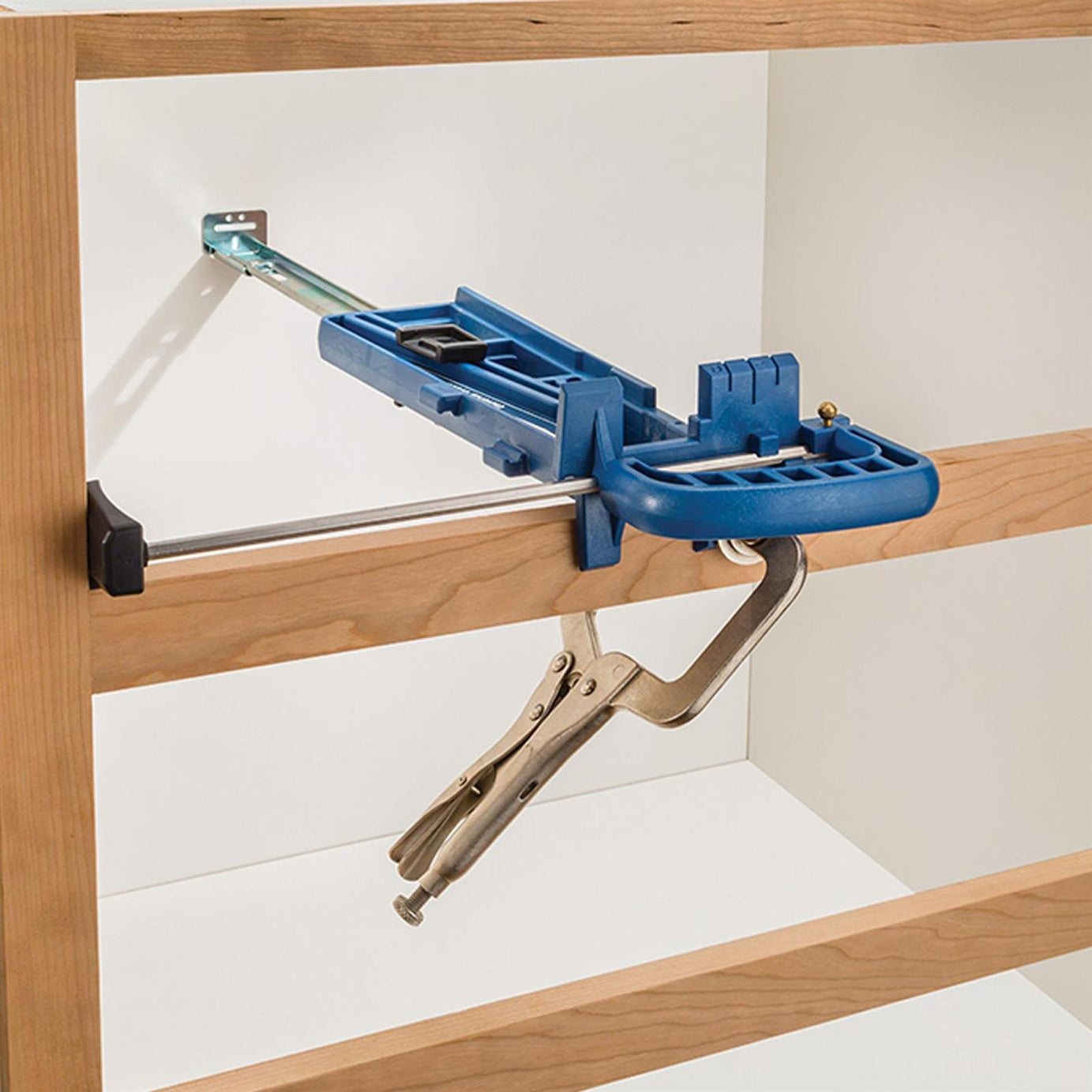 Drawer Slide Jig Strong Plastic With Adjustable Indexing Foot 44mm (1-3/4")