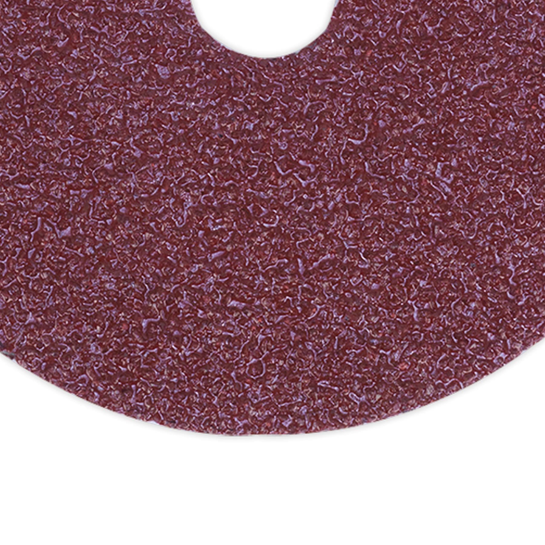 Sealey Sanding Disc Fibre Backed �115mm 36Grit Pack of 25