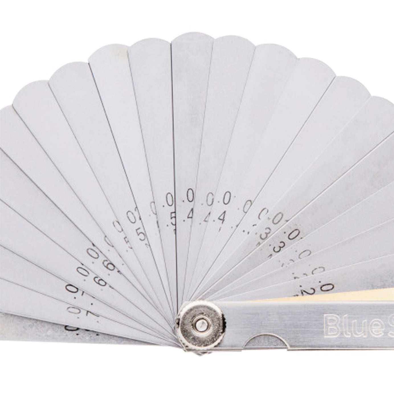 BlueSpot 32 Blade Leaf Feeler Gauge Metric Imperial Includes Brass Blade
