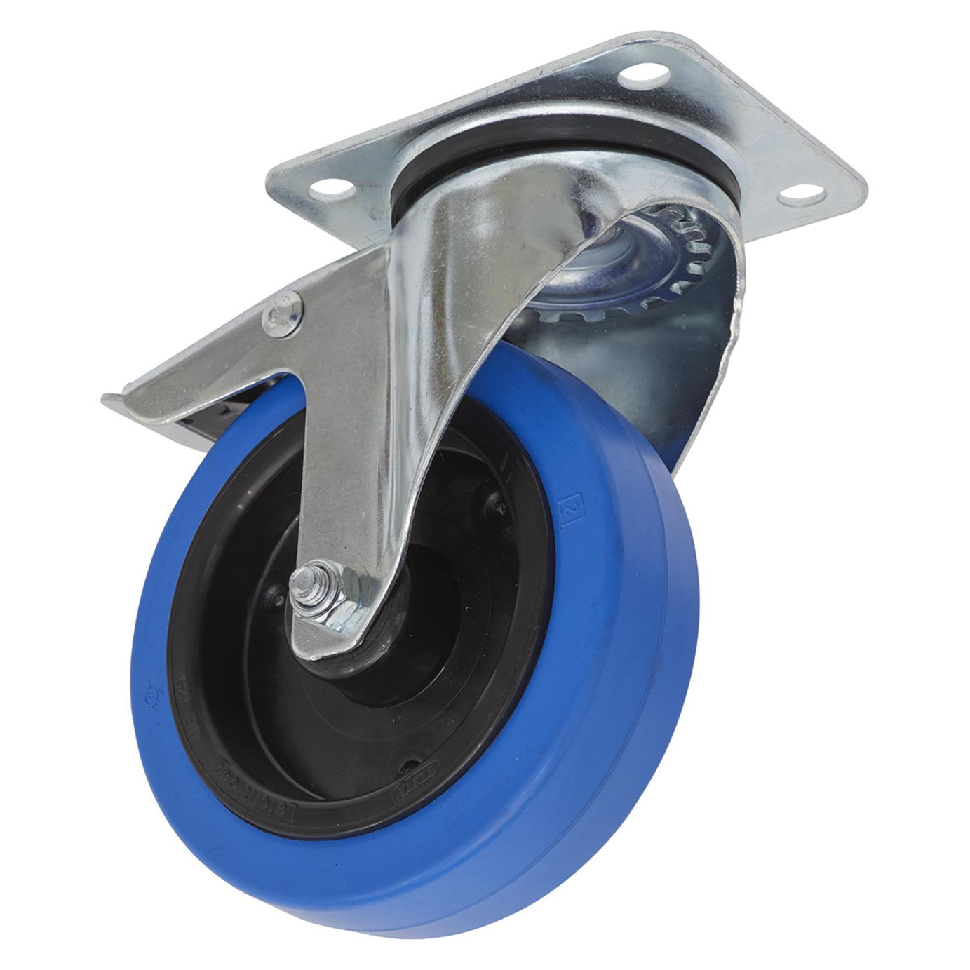 Sealey Castor Wheel Swivel Plate with Total Lock 125mm