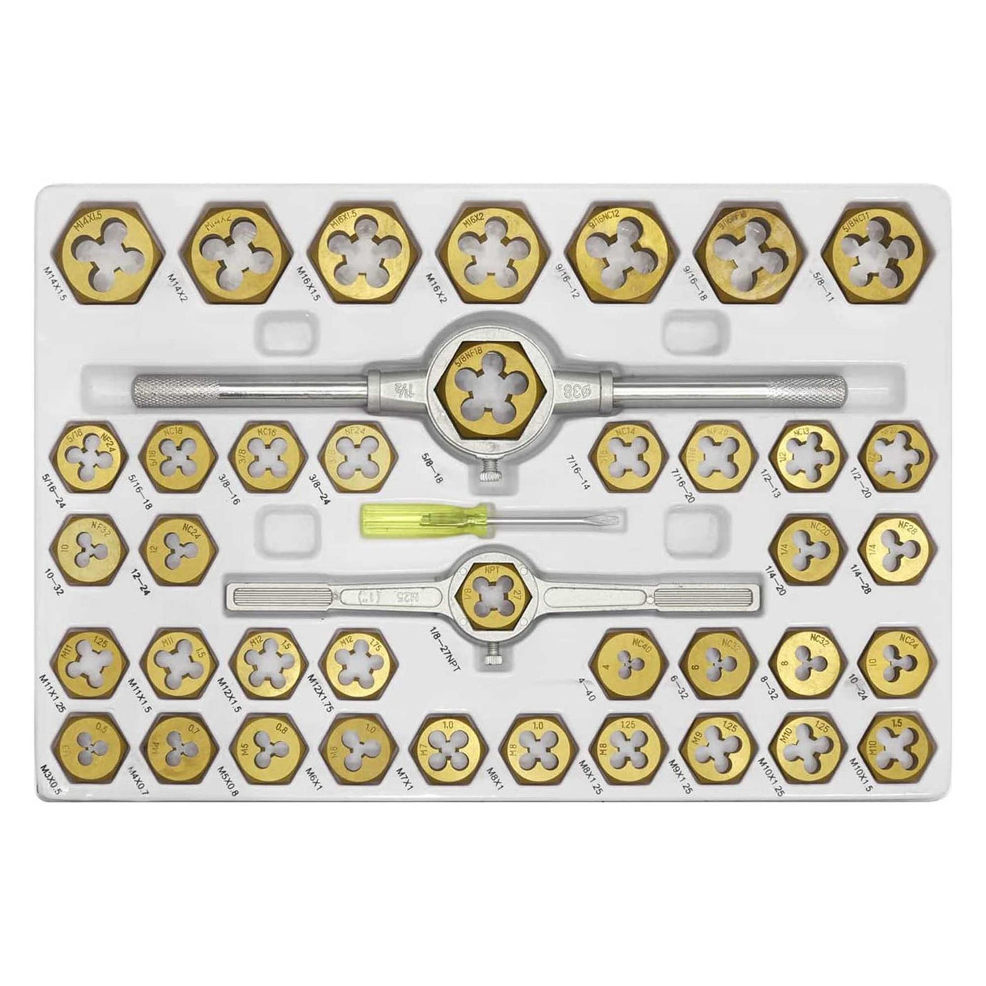 Sealey Tap & Die Set Hexagonal Metric & Imperial 86pc